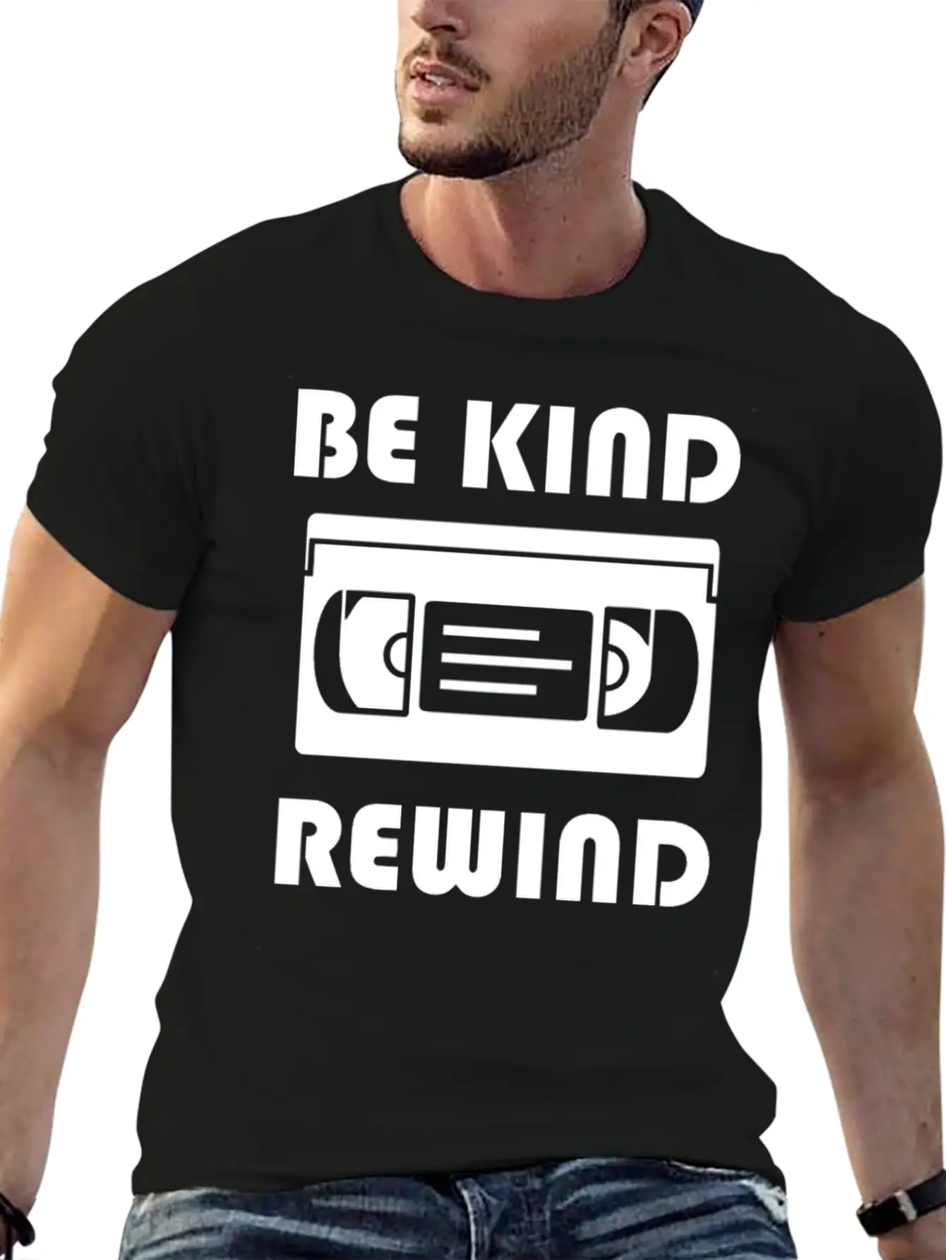 Be Kind Rewind Stylish Everyday T-Shirt – Unisex Basic Cotton Tee