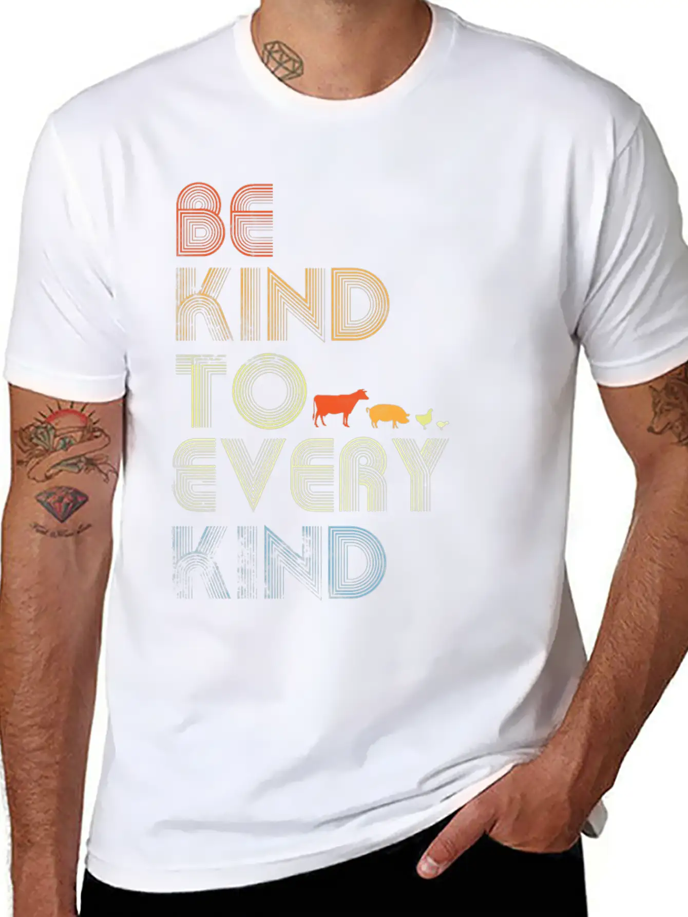 Be Kind To Every Kind Relaxed Everyday Tee – Lightweight And Durable Cotton