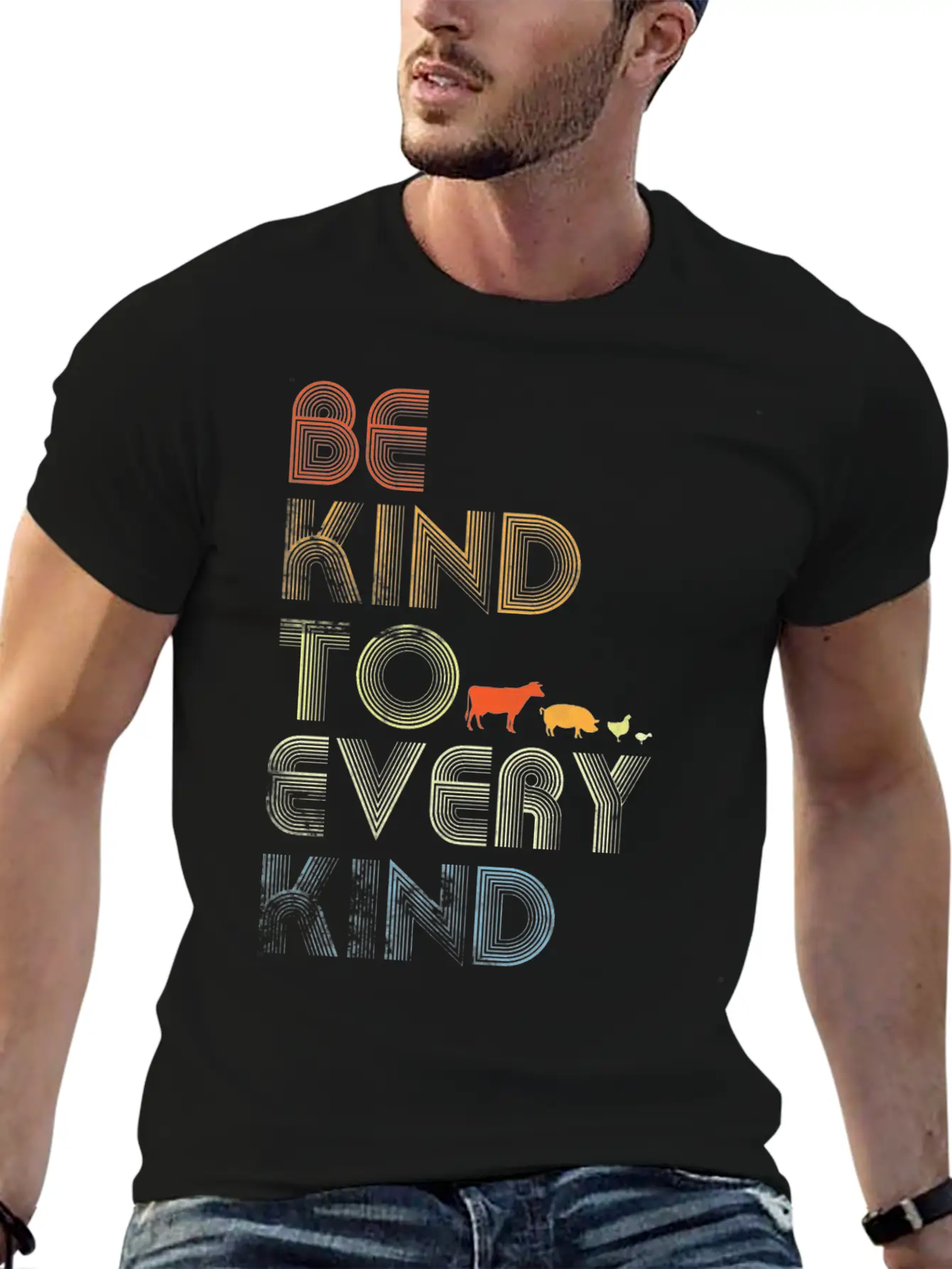 Be Kind To Every Kind Relaxed Everyday Tee – Lightweight And Durable Cotton