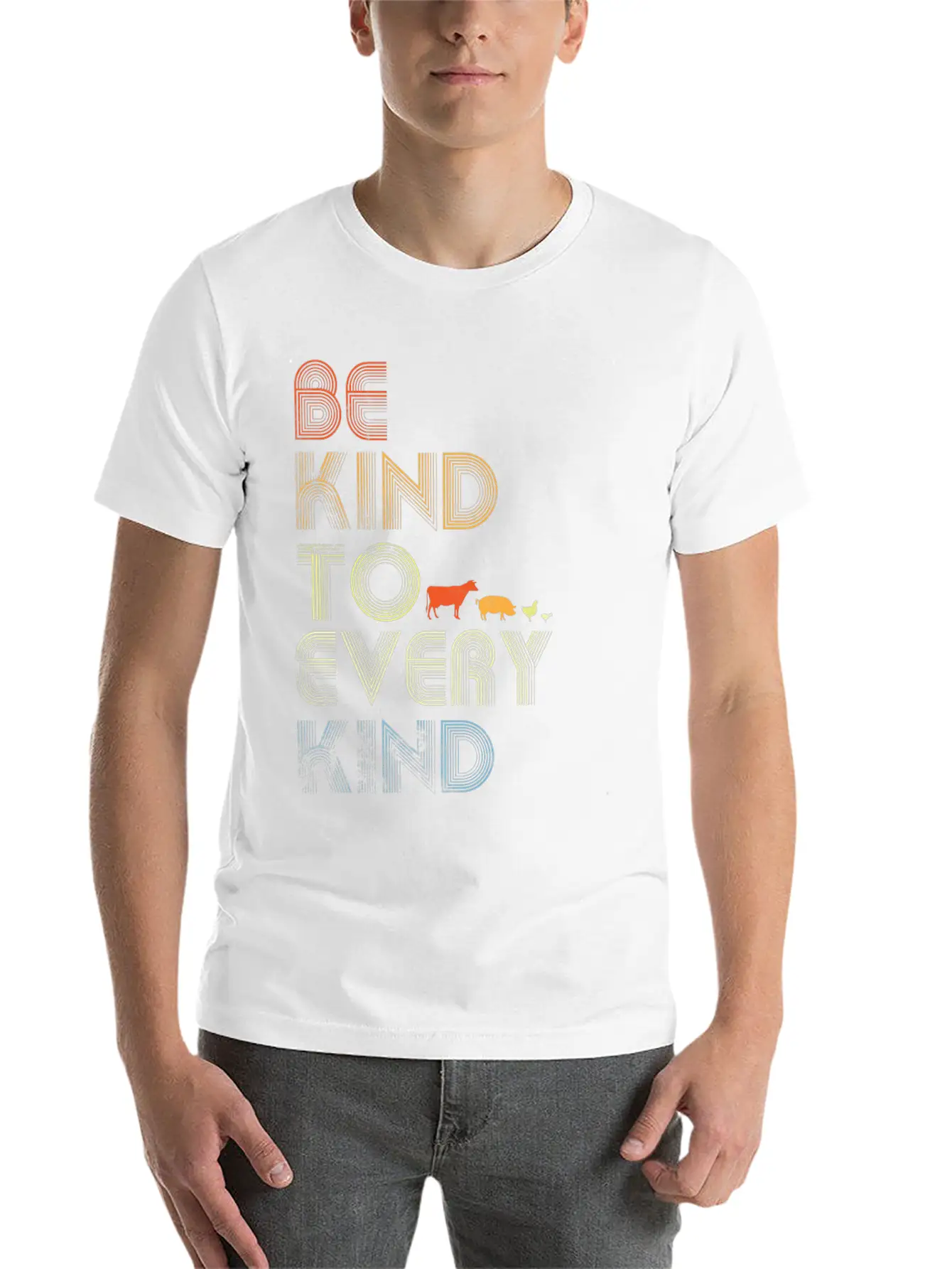 Be Kind To Every Kind Relaxed Everyday Tee – Lightweight And Durable Cotton