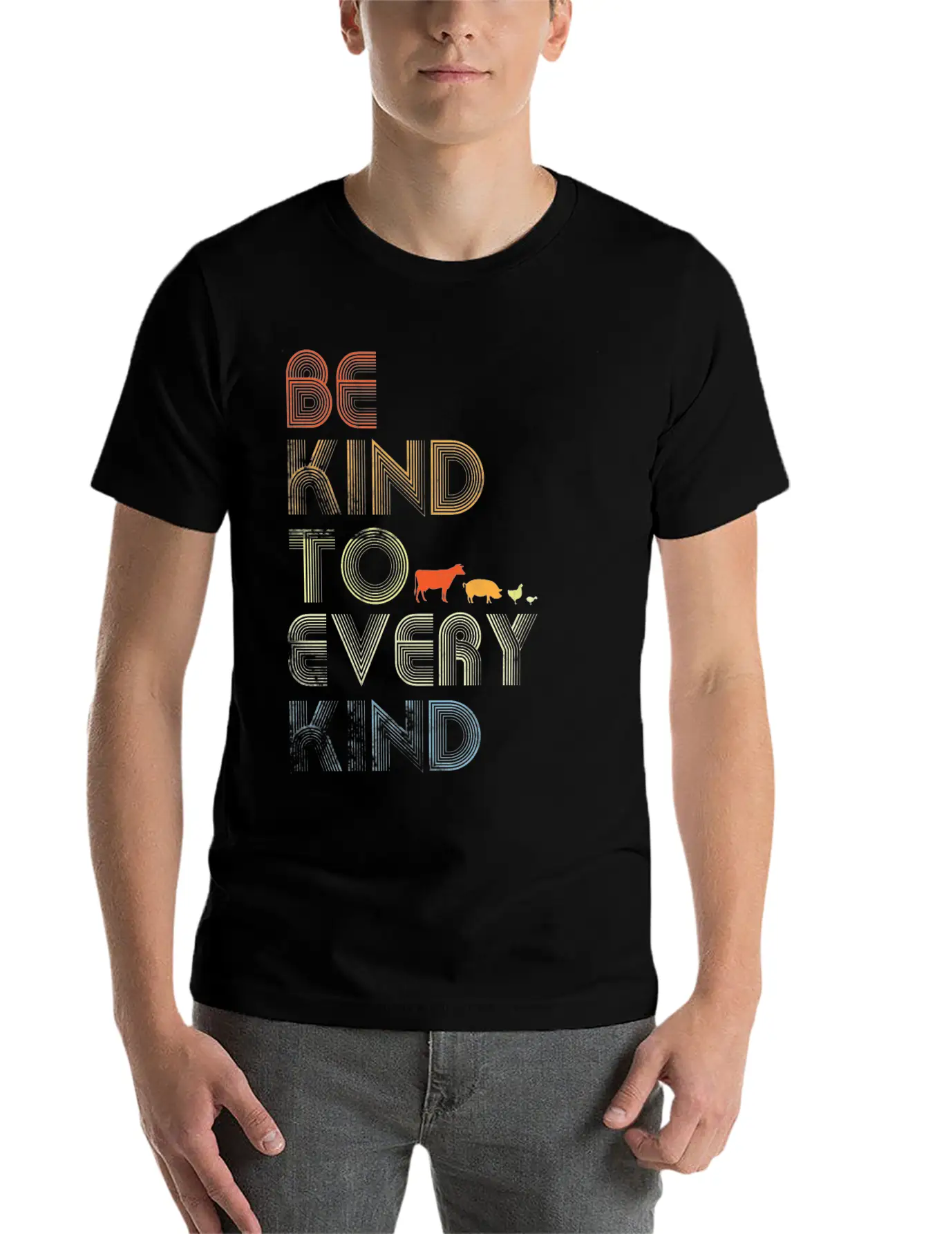 Be Kind To Every Kind Relaxed Everyday Tee – Lightweight And Durable Cotton