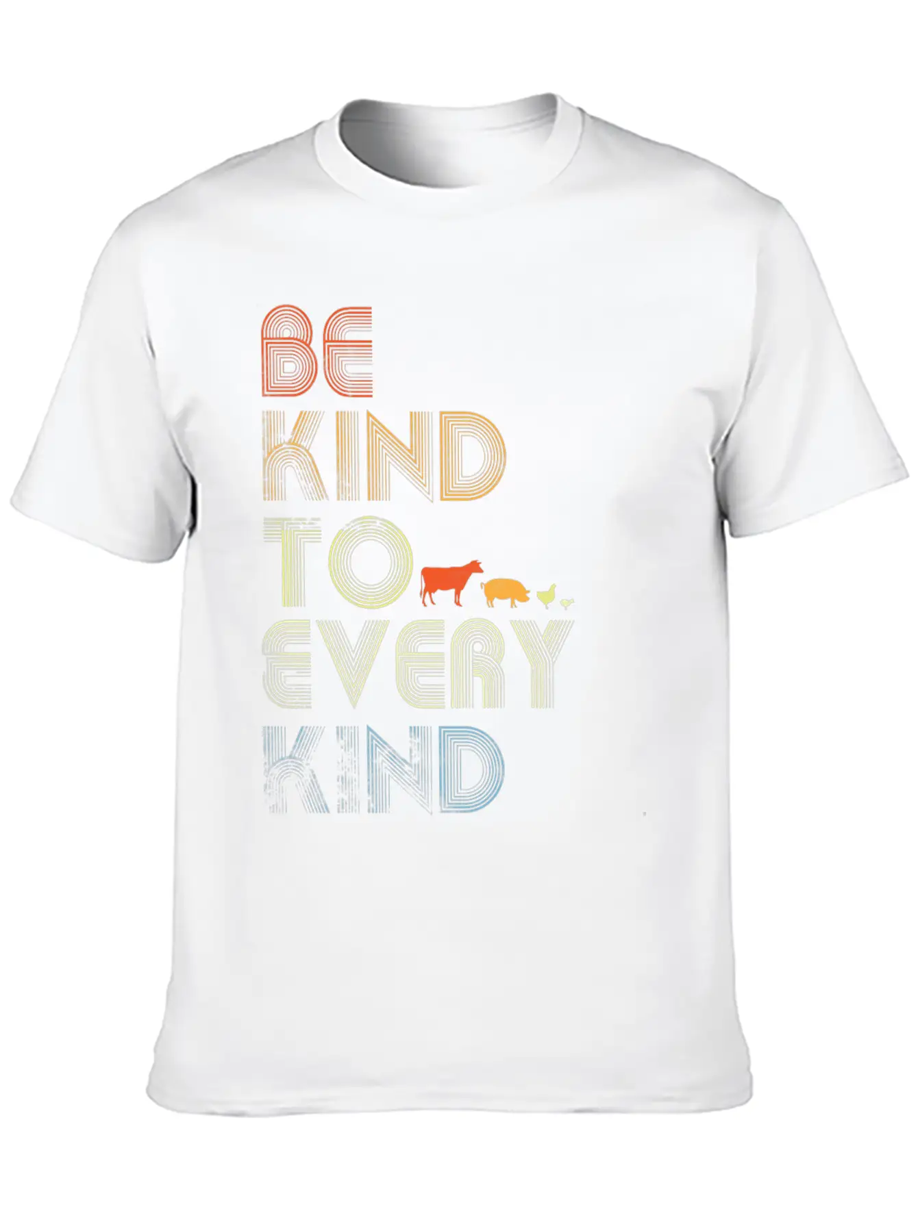 Be Kind To Every Kind Relaxed Everyday Tee – Lightweight And Durable Cotton