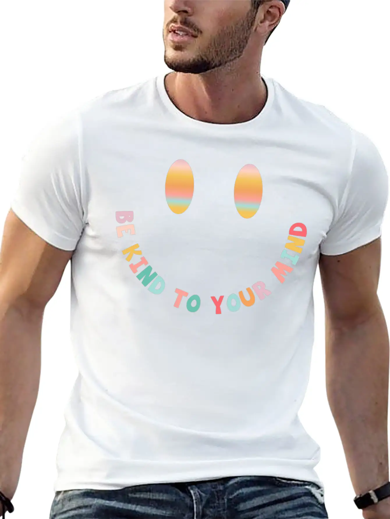 Be Kind To Your Mind Basic Graphic T-Shirt – Daily Comfort In Soft Cotton
