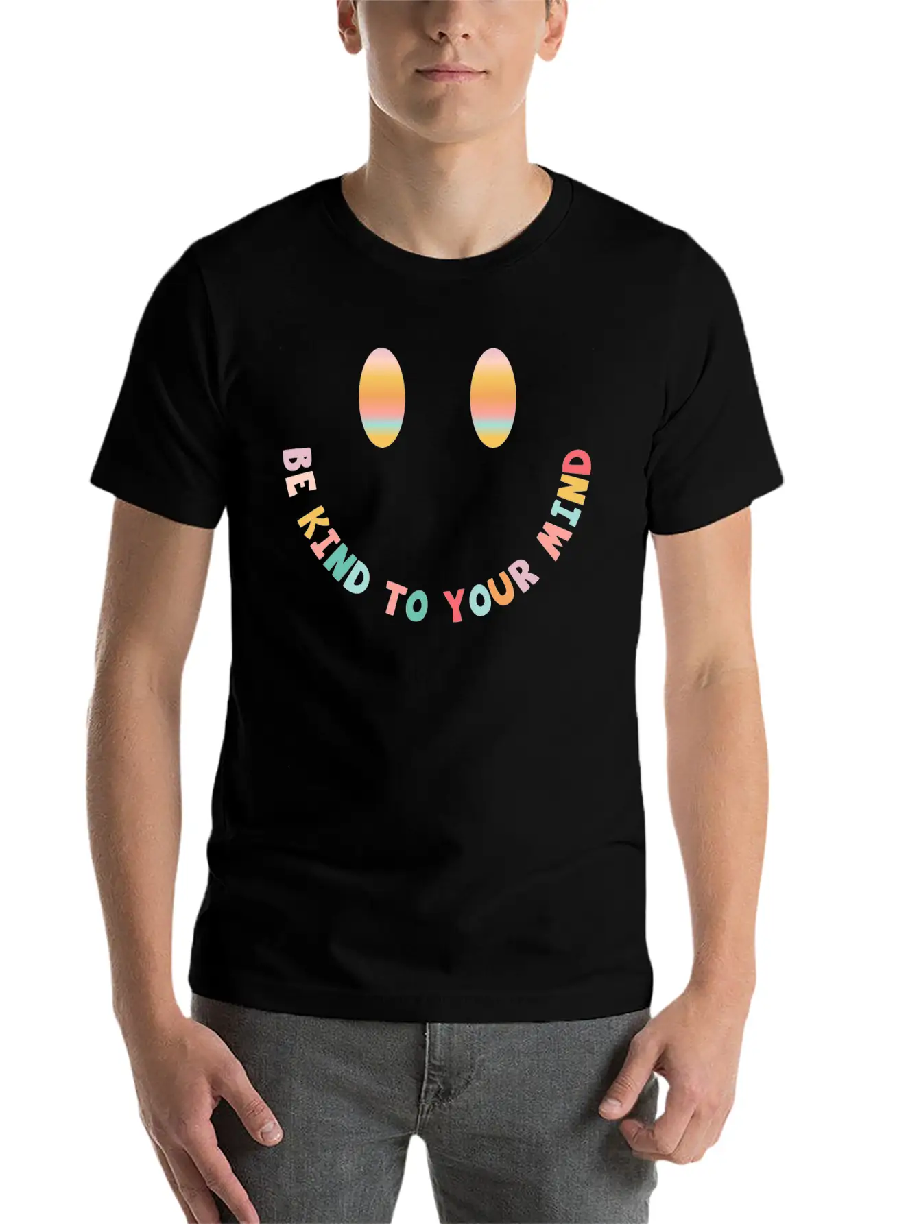 Be Kind To Your Mind Basic Graphic T-Shirt – Daily Comfort In Soft Cotton