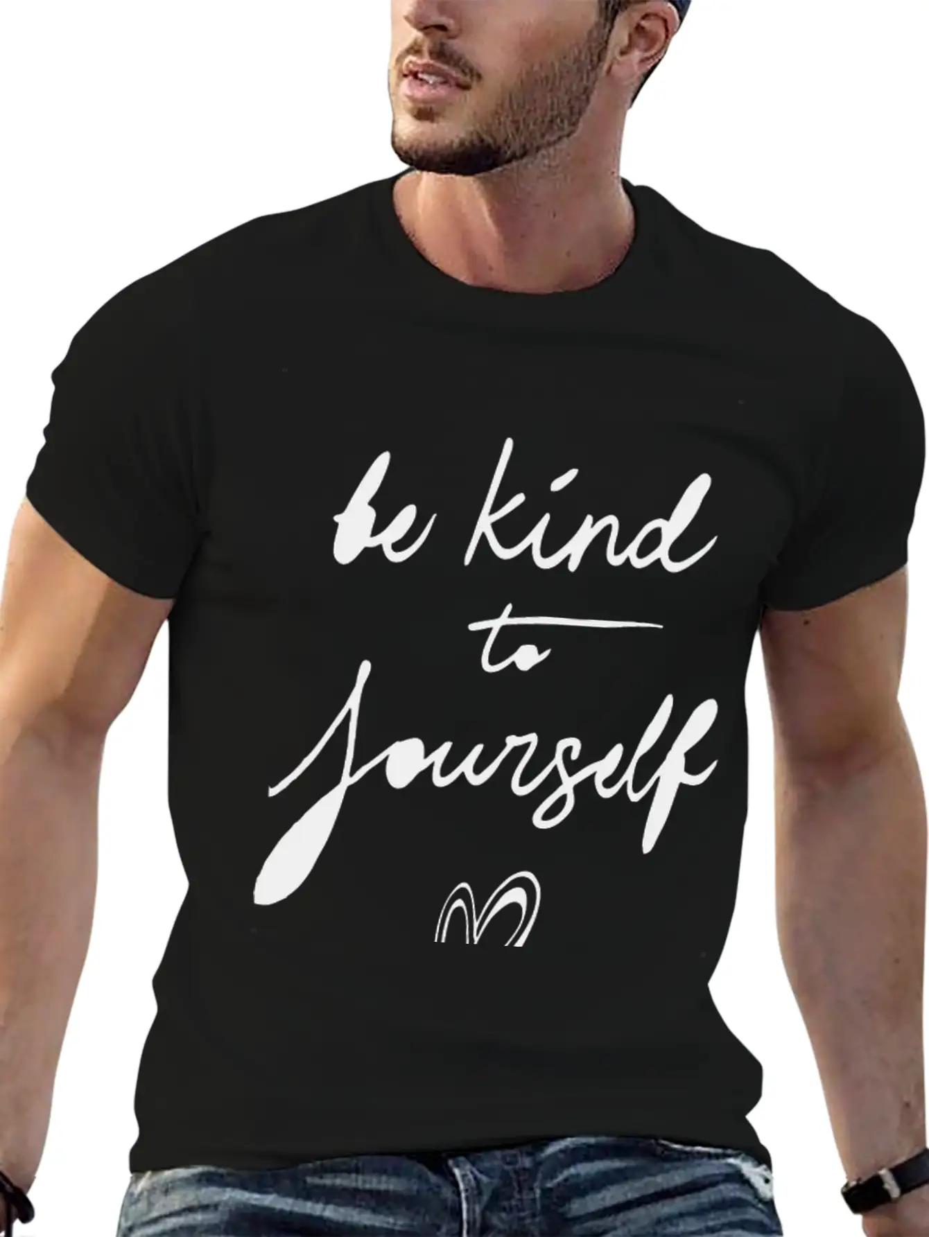 Be Kind To Your Self Basic Graphic T-Shirt – Daily Comfort In Soft Cotton