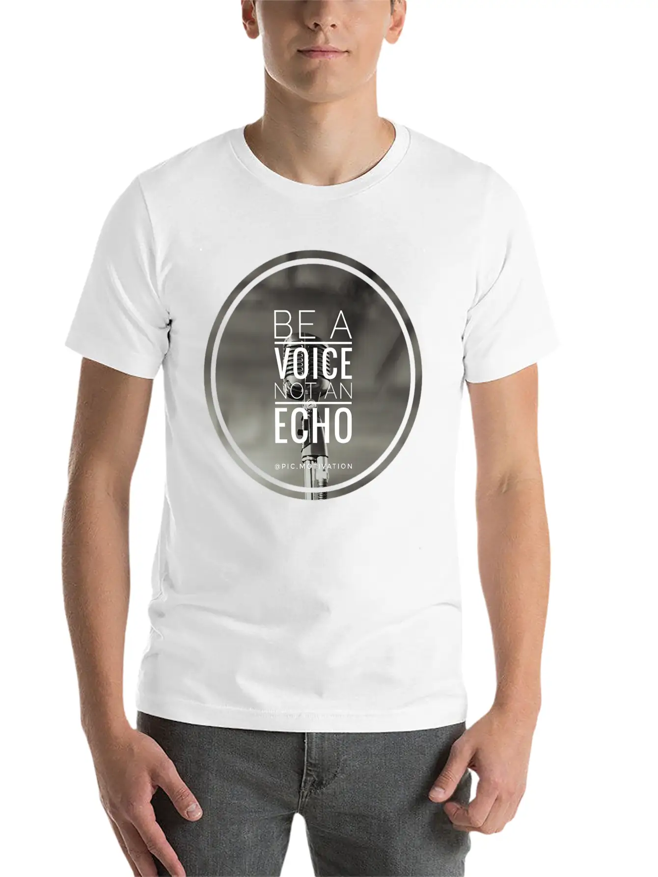 Be No Echo Classic Fit Graphic Tee For Daily Comfort – Unisex Cotton Shirt