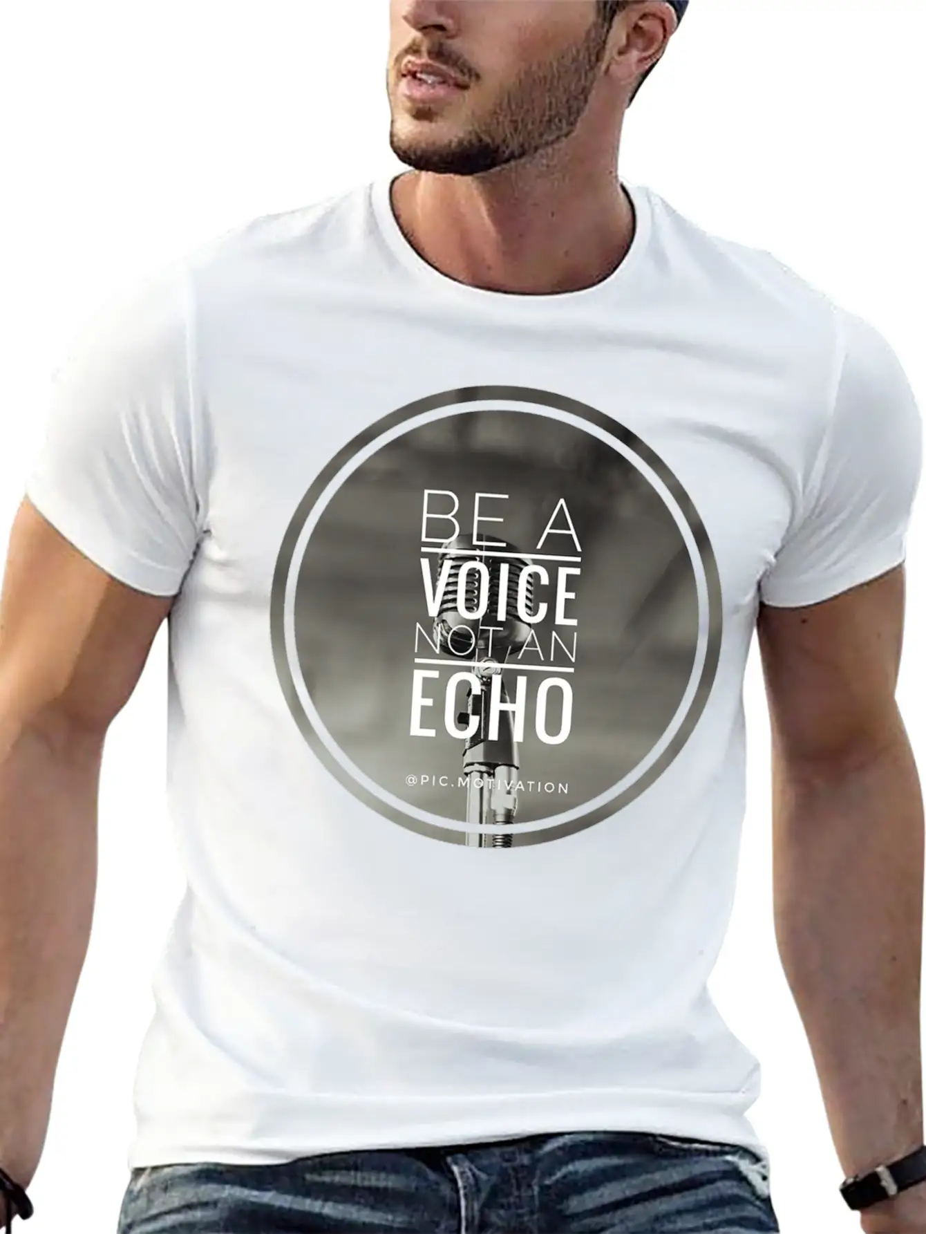 Be No Echo Classic Fit Graphic Tee For Daily Comfort – Unisex Cotton Shirt