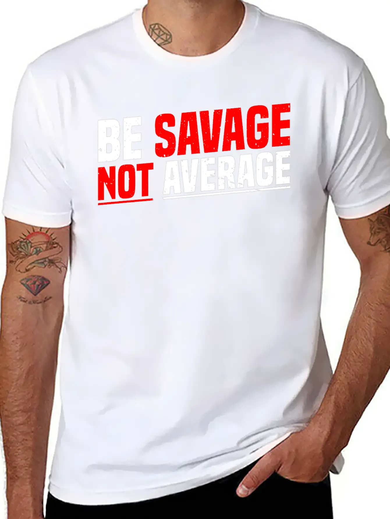 Be Savage Not Average 7 Unisex Casual T-Shirt – Clean Design For Daily Comfort
