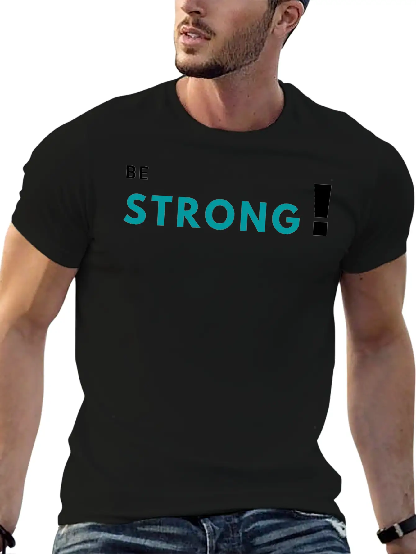 Be Strong Classic Fit Graphic Tee For Daily Comfort – Unisex Cotton Shirt
