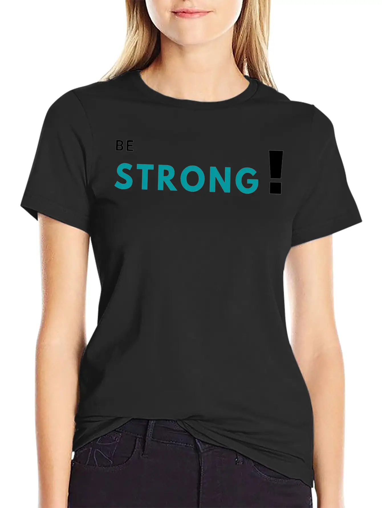 Be Strong Classic Fit Graphic Tee For Daily Comfort – Unisex Cotton Shirt