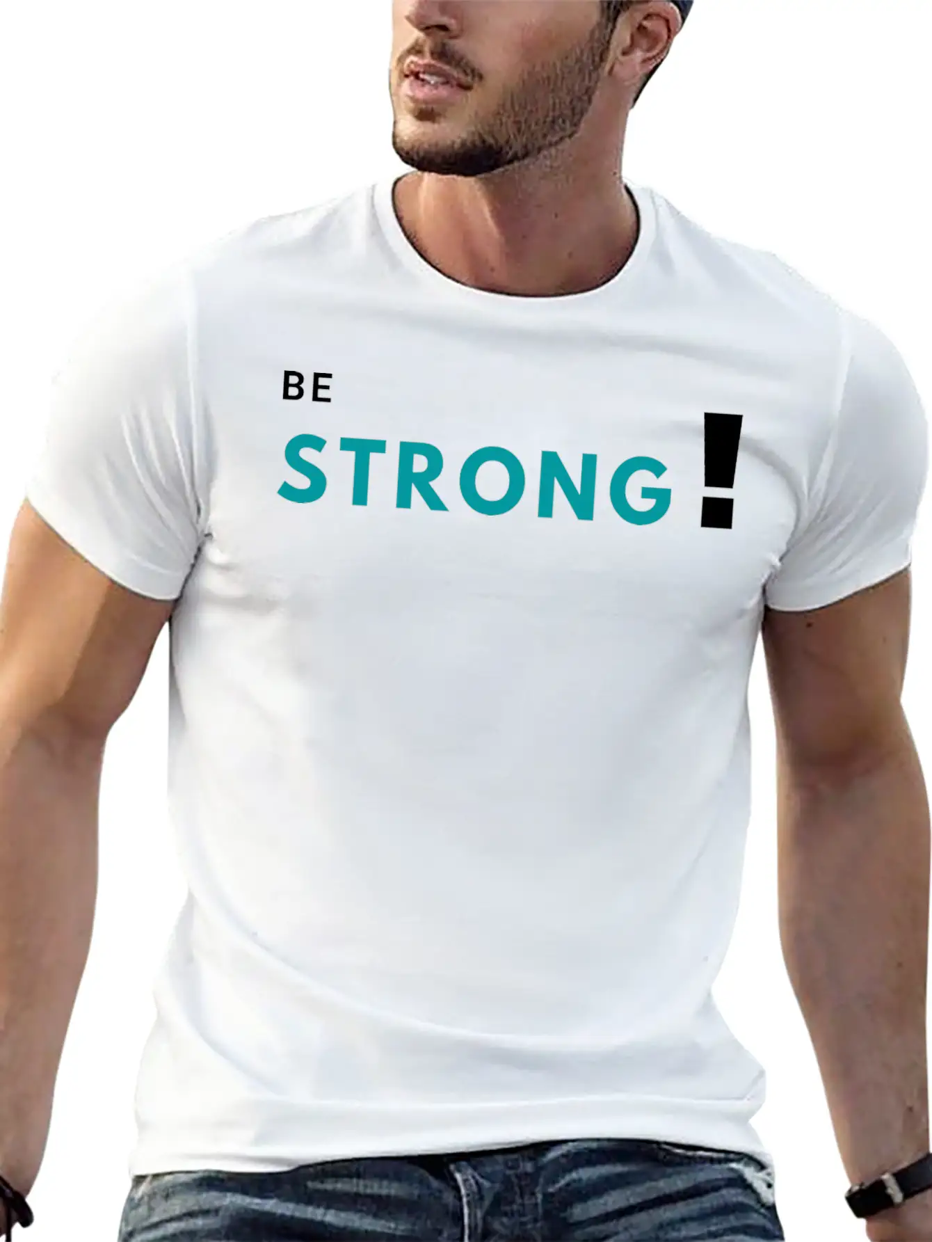 Be Strong Classic Fit Graphic Tee For Daily Comfort – Unisex Cotton Shirt