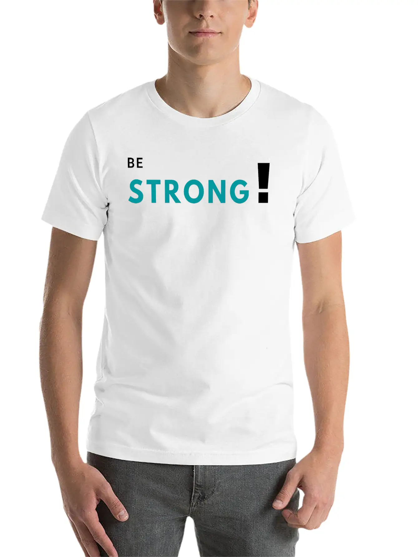 Be Strong Classic Fit Graphic Tee For Daily Comfort – Unisex Cotton Shirt