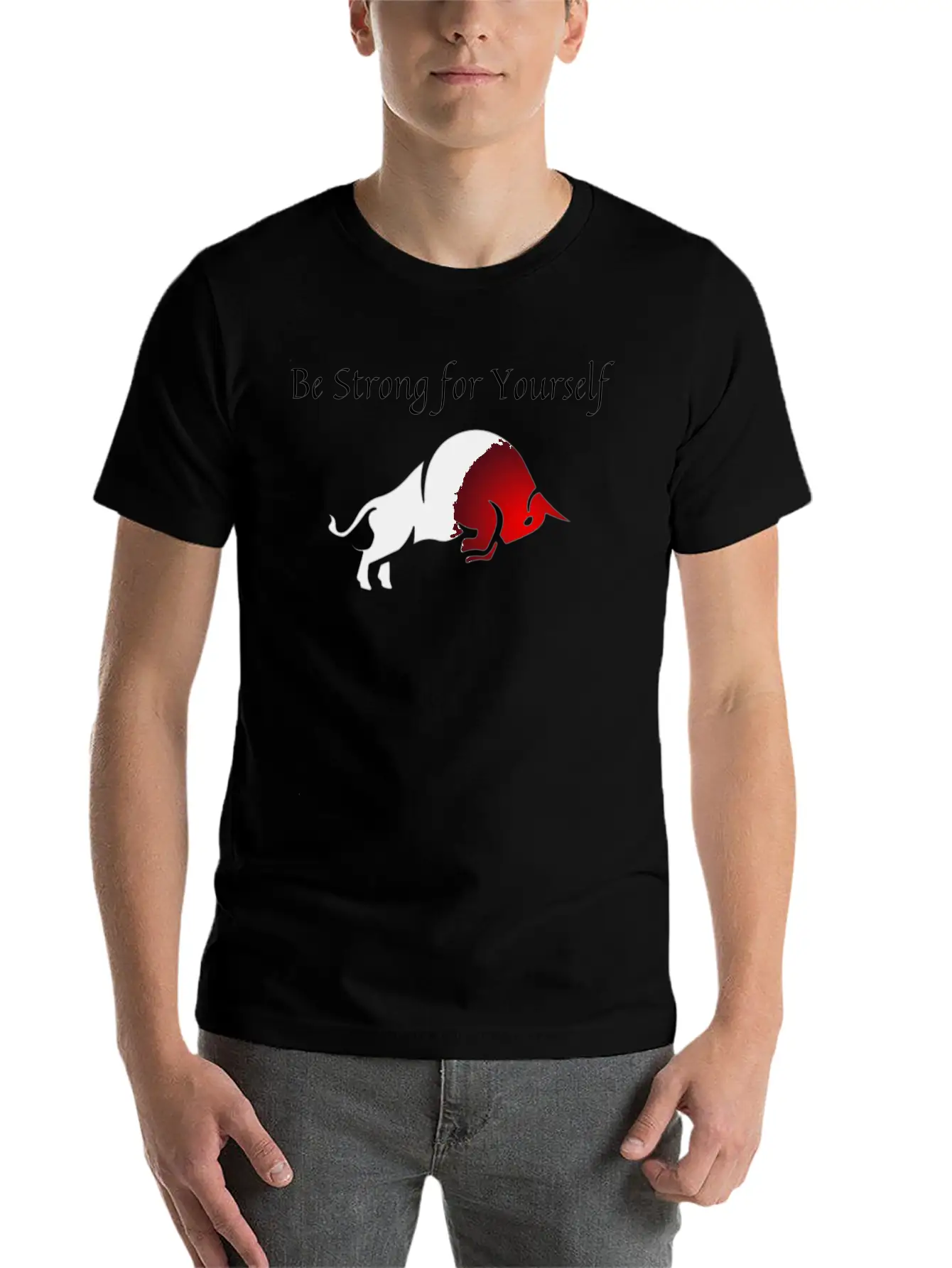 Be Strong For Yourself Essential Cotton Tee For Daily Outfits – Unisex Style