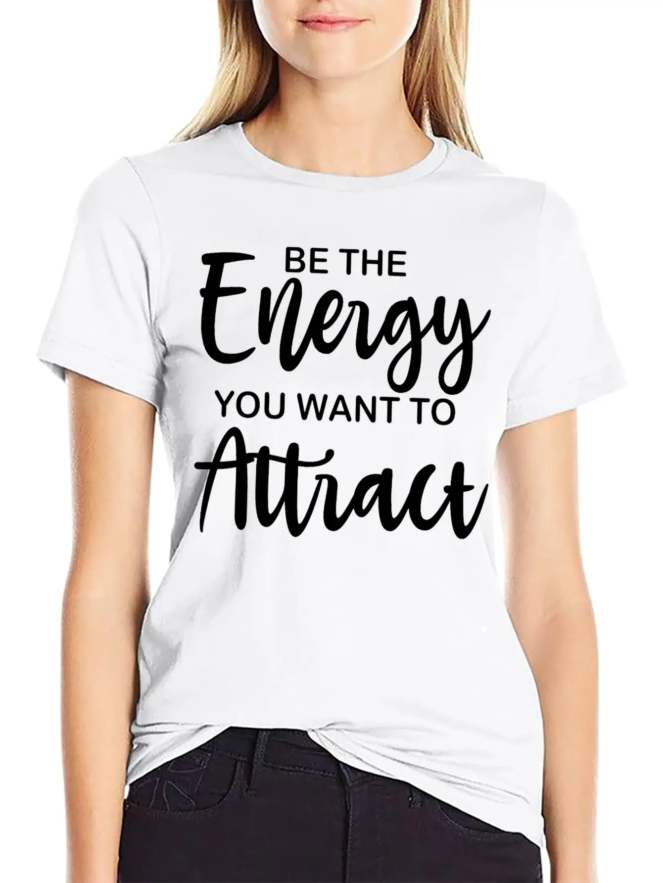 Be The Energy You Want To Attract Soft Cotton Short Sleeve Tee – Unisex Wardrobe Staple