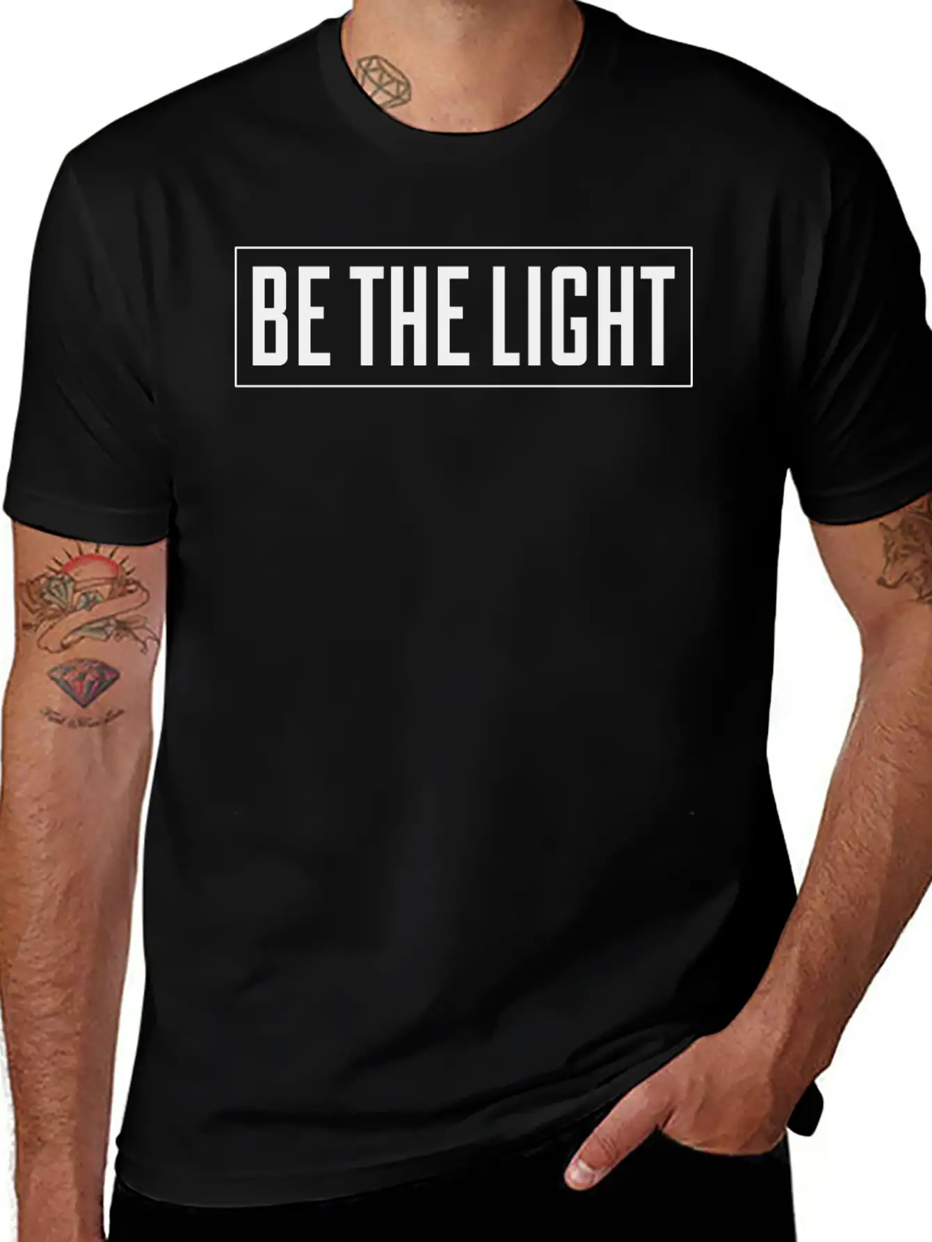 Be The Light Unisex Casual T-Shirt – Clean Design For Daily Comfort
