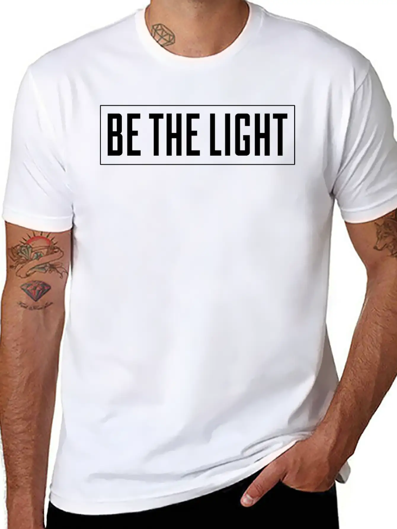Be The Light Unisex Casual T-Shirt – Clean Design For Daily Comfort