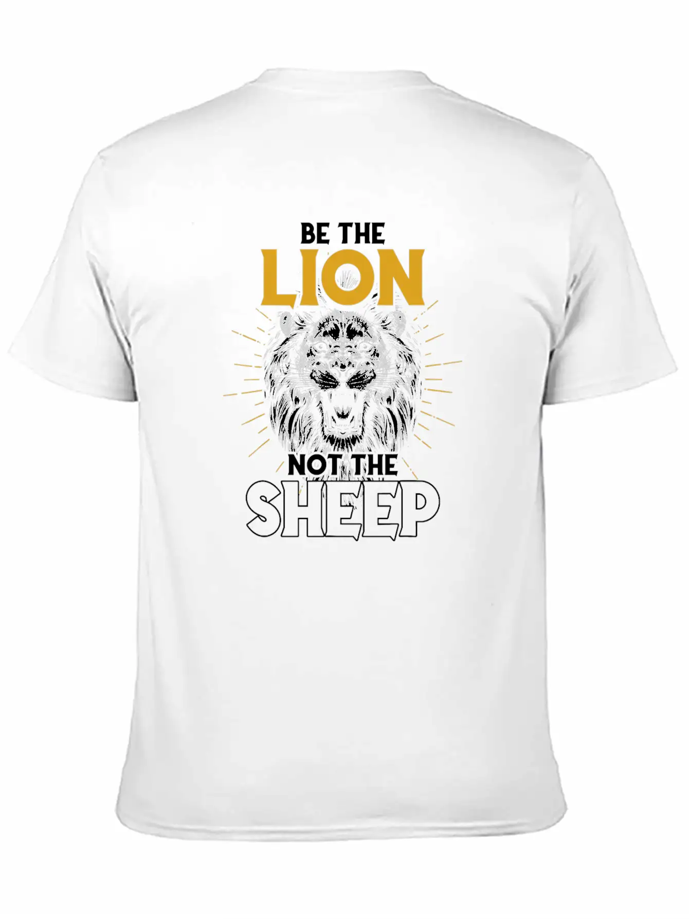Be The Lion Not The Sheep Lion T Shirt Modern Fit Casual T-Shirt – Clean And Versatile Design