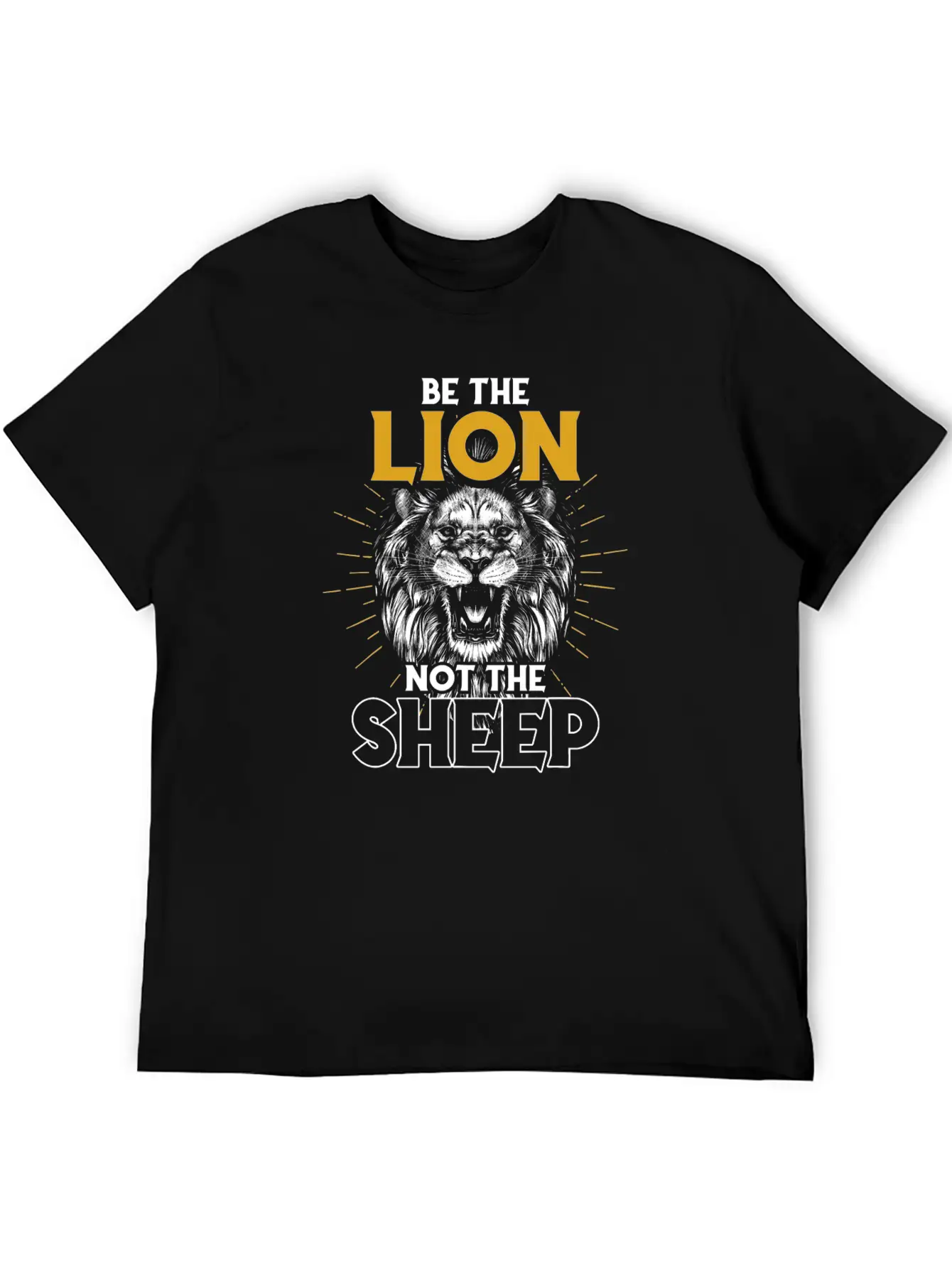 Be The Lion Not The Sheep Lion T Shirt Modern Fit Casual T-Shirt – Clean And Versatile Design