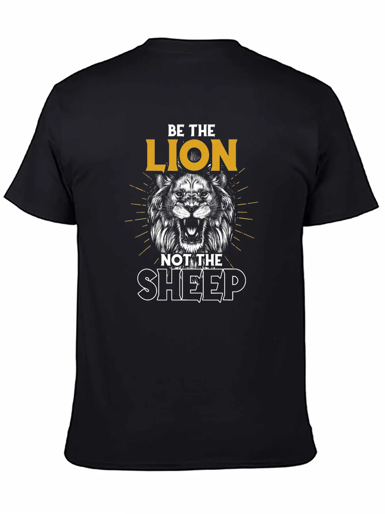 Be The Lion Not The Sheep Lion T Shirt Modern Fit Casual T-Shirt – Clean And Versatile Design