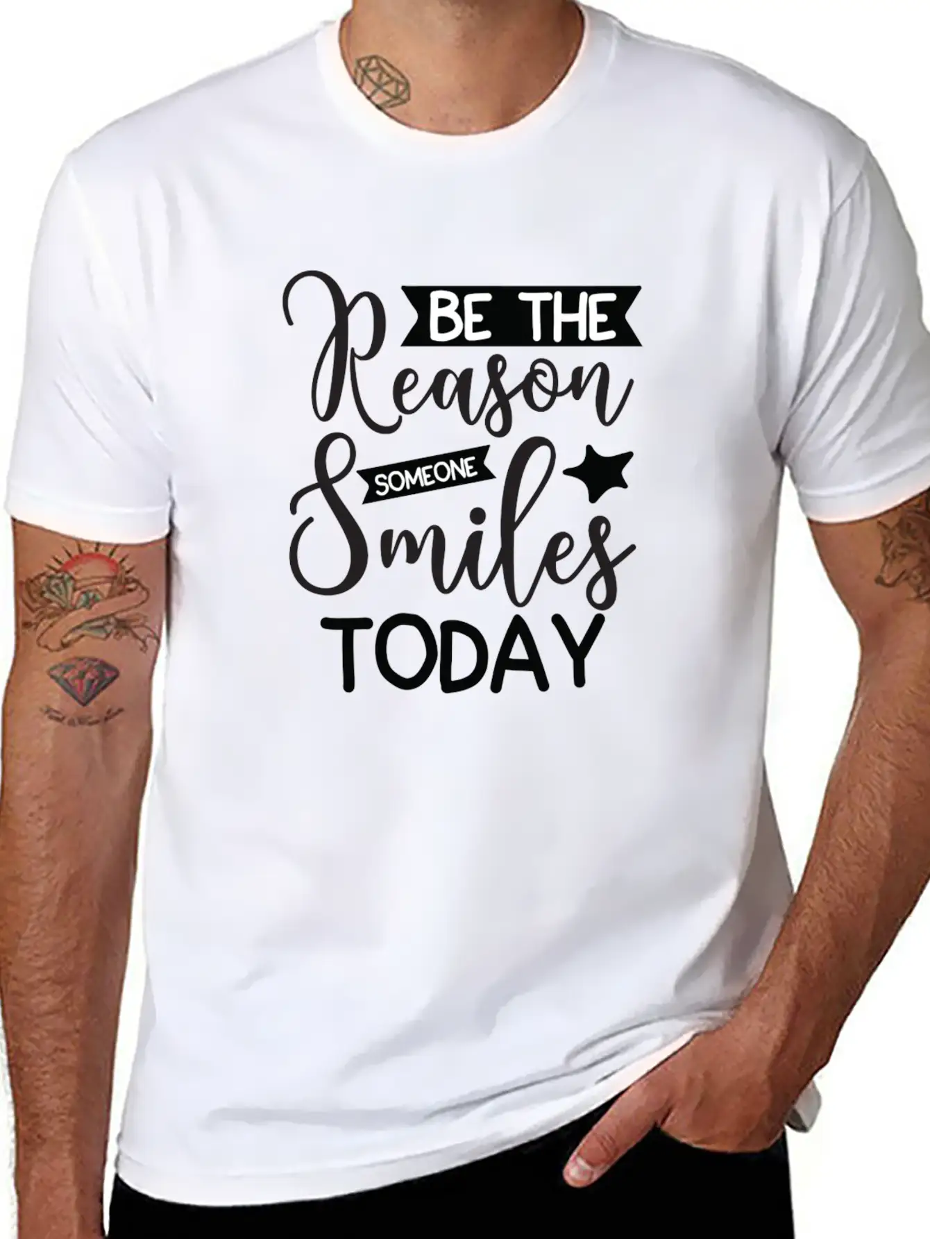 Be The Reason Someone Smiles Today Unisex Casual T-Shirt – Clean Design For Daily Comfort