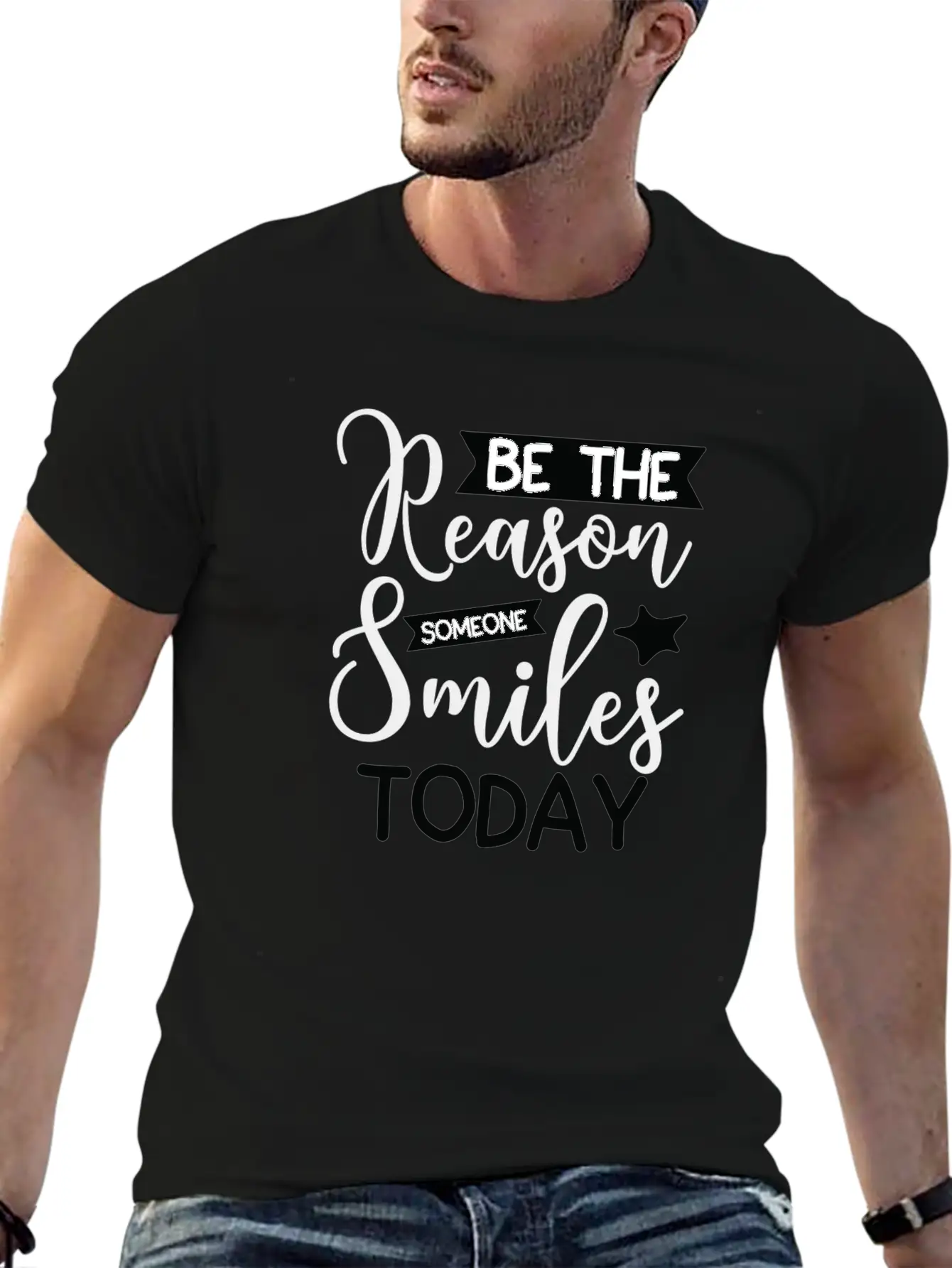 Be The Reason Someone Smiles Today Unisex Casual T-Shirt – Clean Design For Daily Comfort