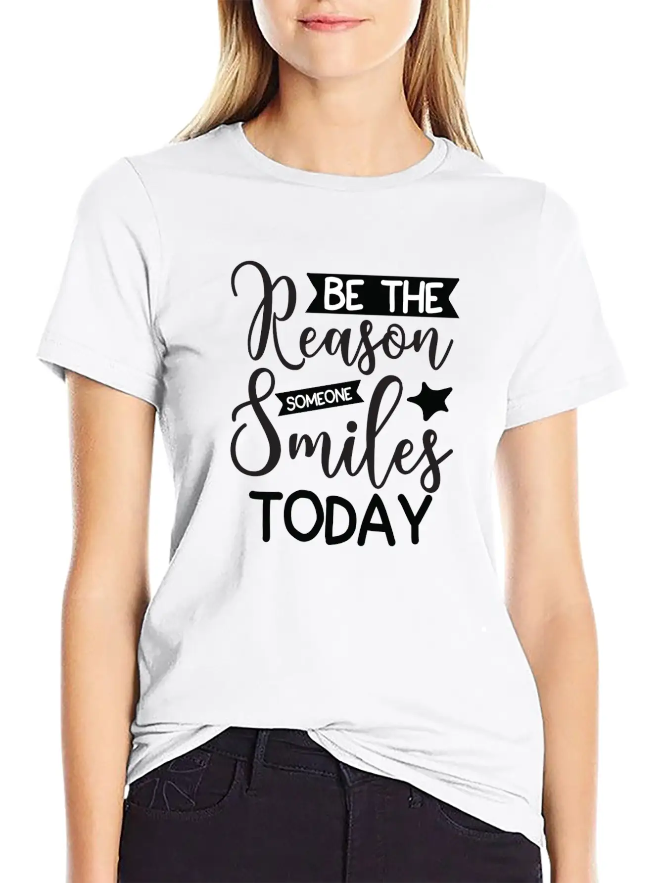 Be The Reason Someone Smiles Today Unisex Casual T-Shirt – Clean Design For Daily Comfort
