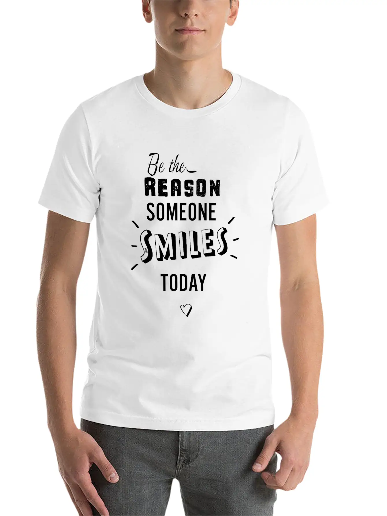 Be The Reason White Unisex Casual T-Shirt – Clean Design For Daily Comfort