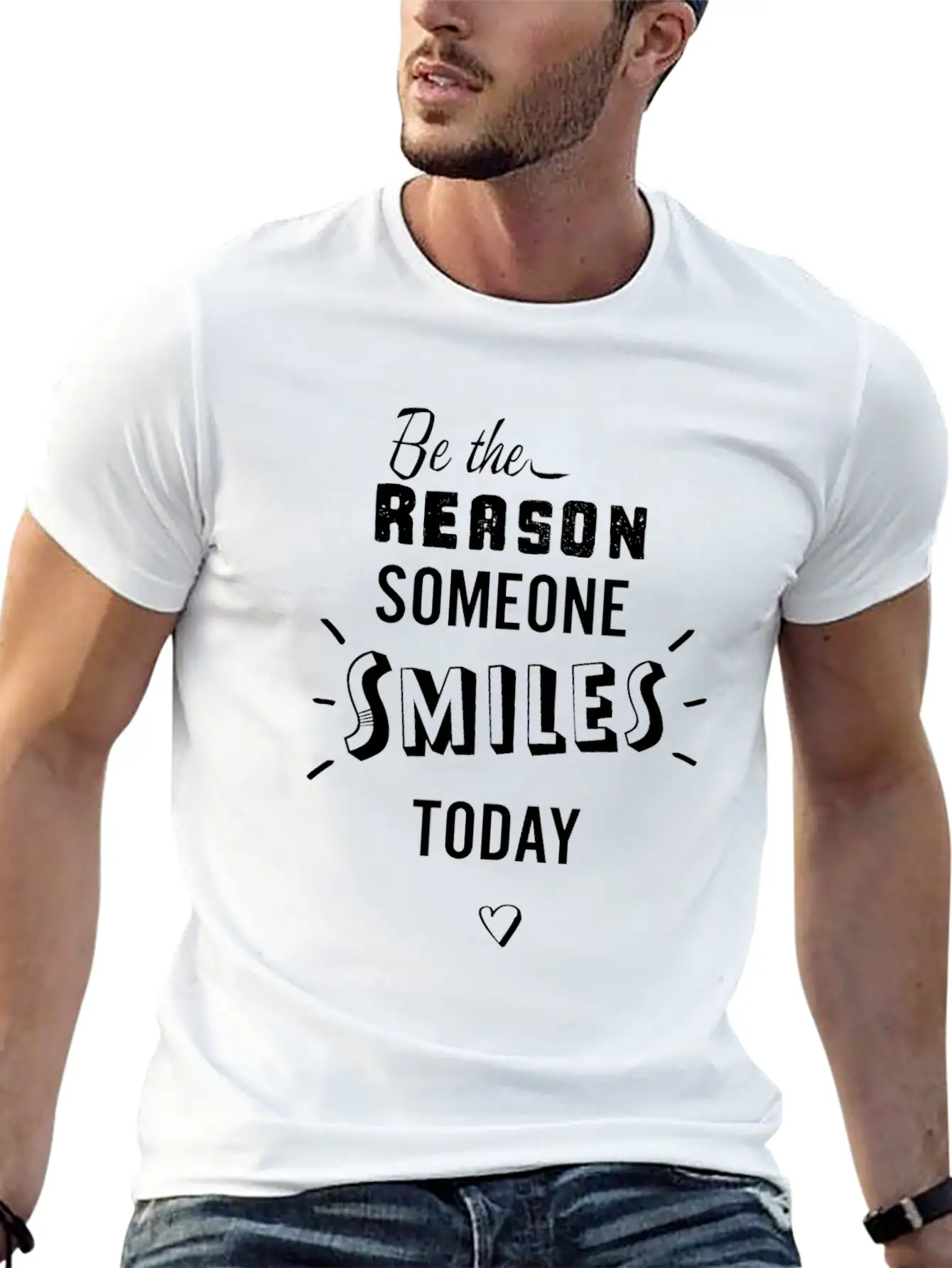Be The Reason White Unisex Casual T-Shirt – Clean Design For Daily Comfort