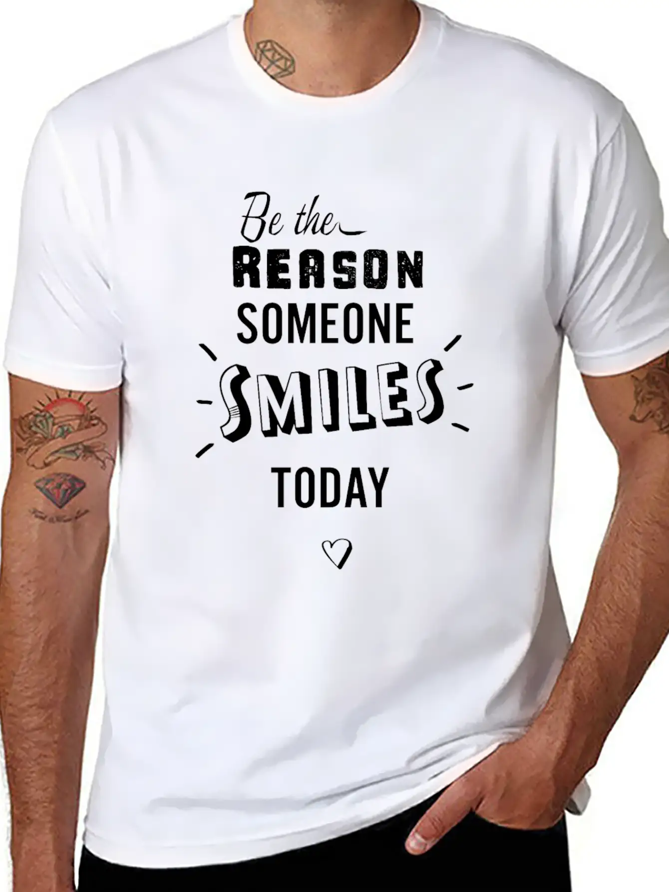 Be The Reason White Unisex Casual T-Shirt – Clean Design For Daily Comfort