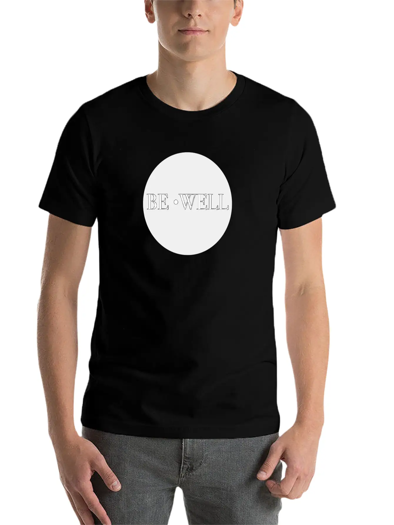 Be Well Classic Fit Graphic Tee For Daily Comfort – Unisex Cotton Shirt