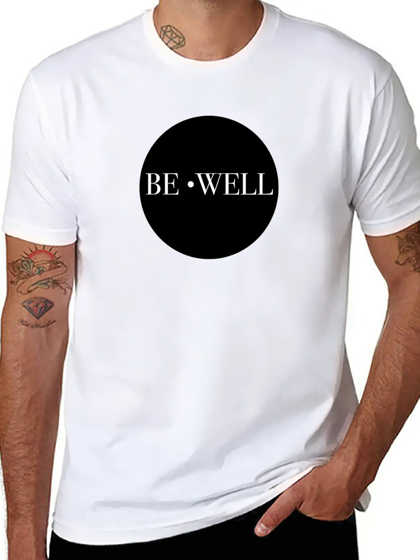 Be Well Classic Fit Graphic Tee For Daily Comfort – Unisex Cotton Shirt