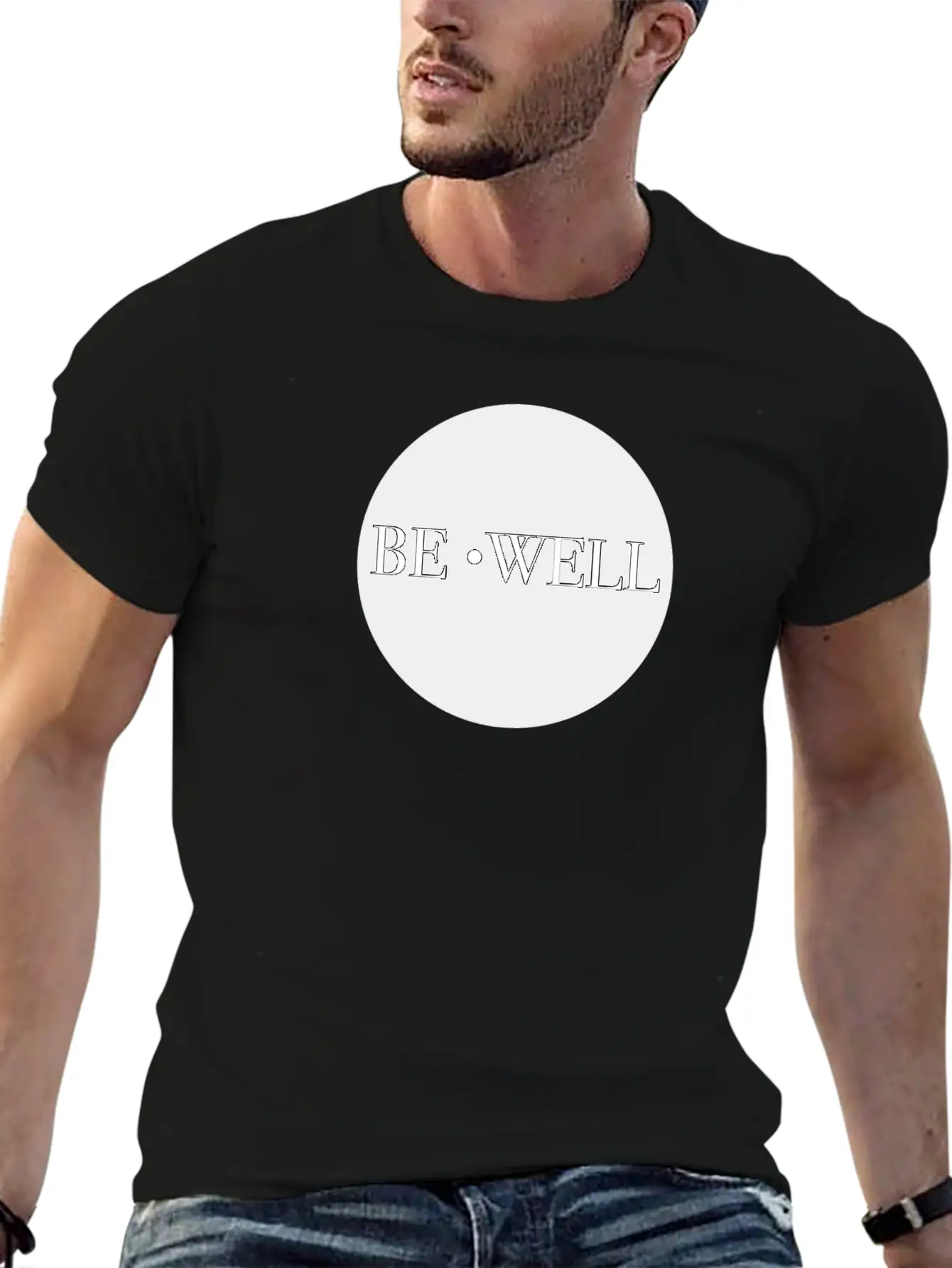 Be Well Classic Fit Graphic Tee For Daily Comfort – Unisex Cotton Shirt