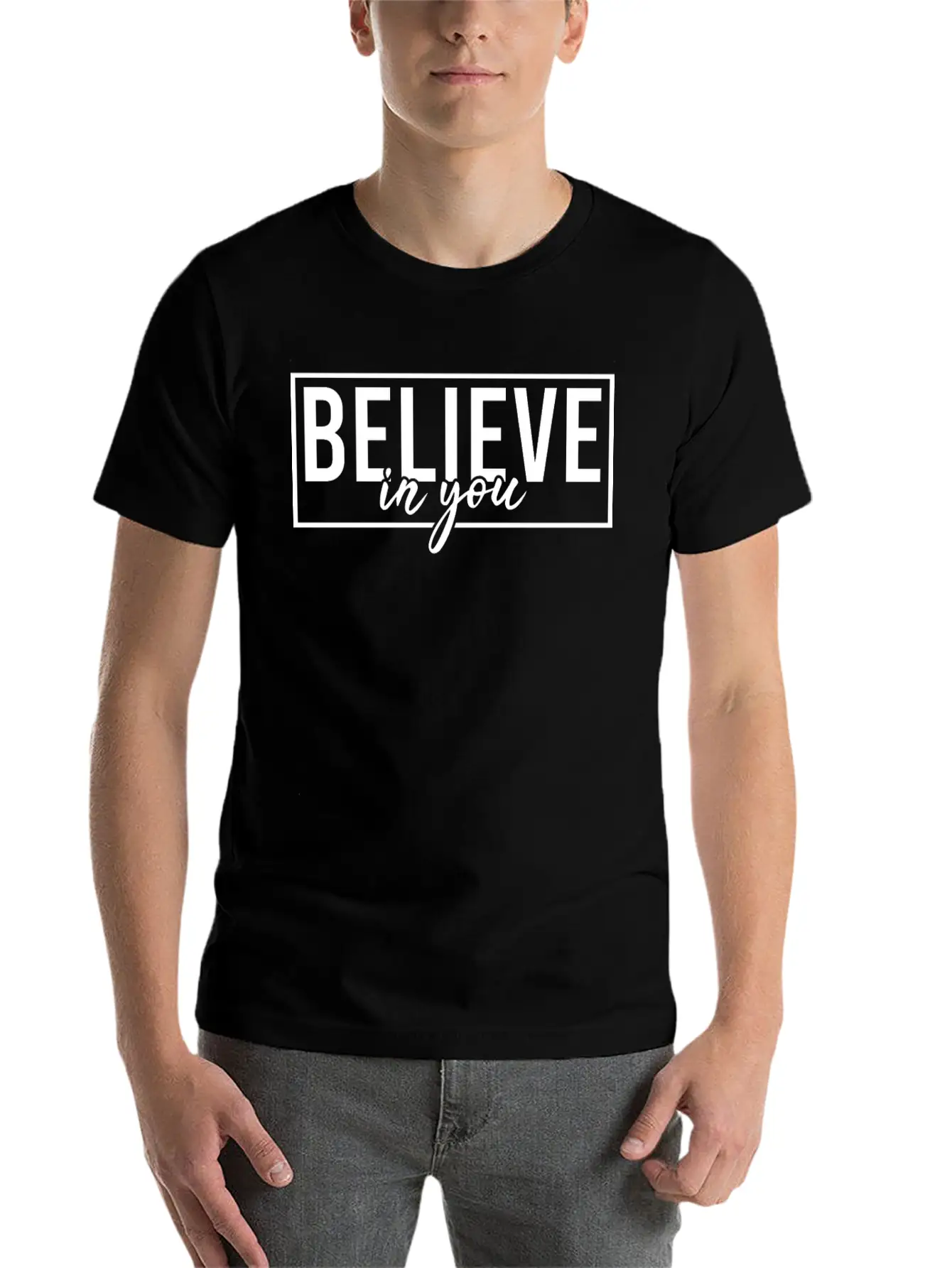 Be You! Self Confidence, Think Positiv! Motivation Classic Fit Graphic Tee For Daily Comfort – Unisex Cotton Shirt