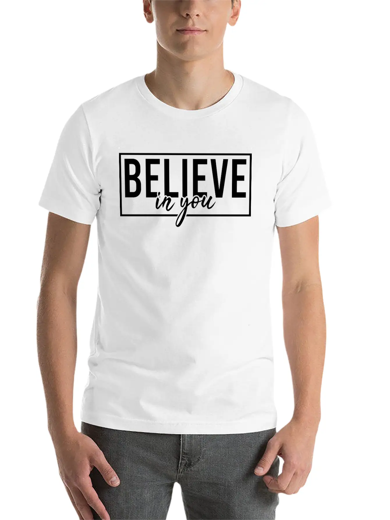 Be You! Self Confidence, Think Positiv! Motivation Classic Fit Graphic Tee For Daily Comfort – Unisex Cotton Shirt