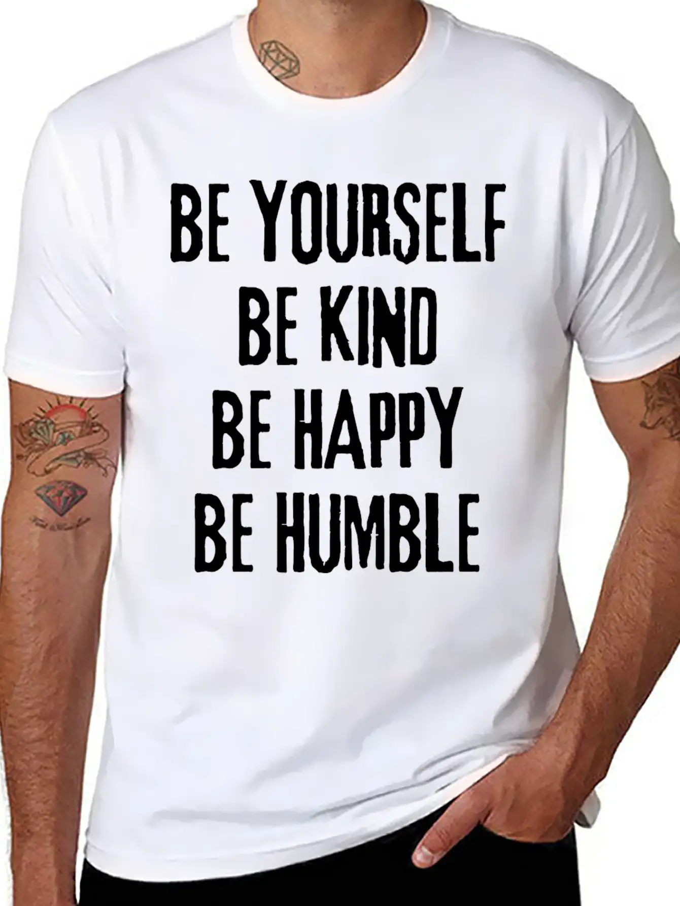 Be Yourself Essential Cotton Tee For Daily Outfits – Unisex Style