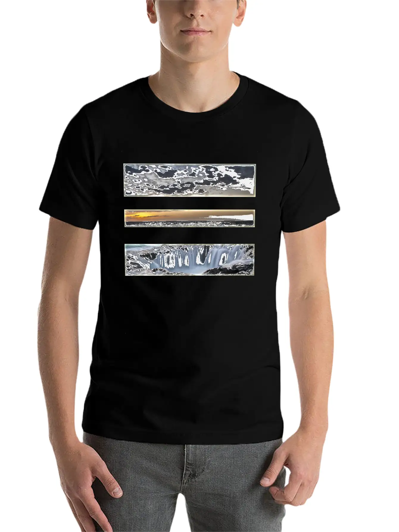 Beach Water Sand Unisex Casual T-Shirt – Clean Design For Daily Comfort