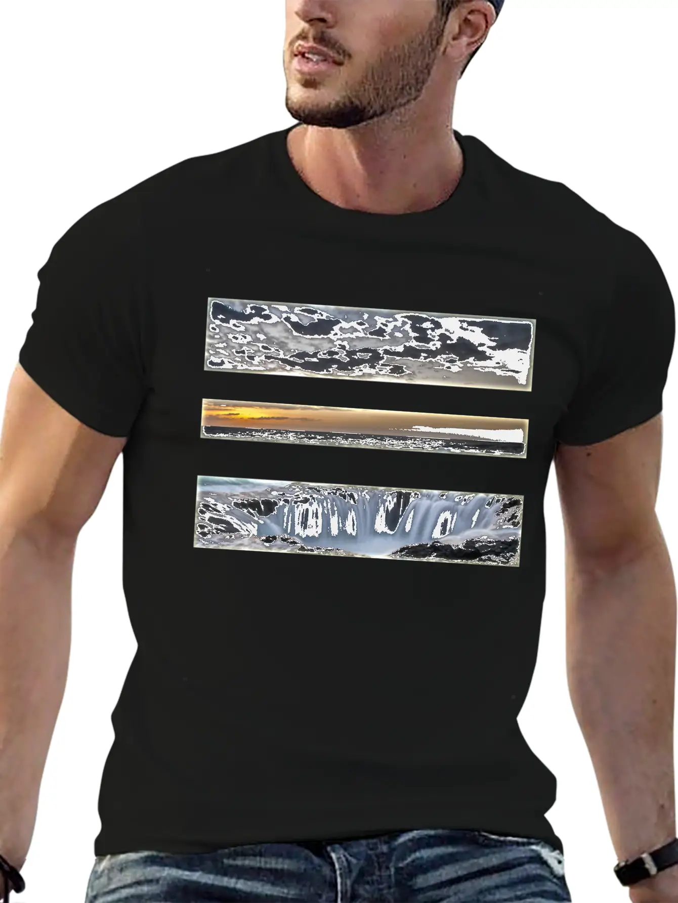 Beach Water Sand Unisex Casual T-Shirt – Clean Design For Daily Comfort