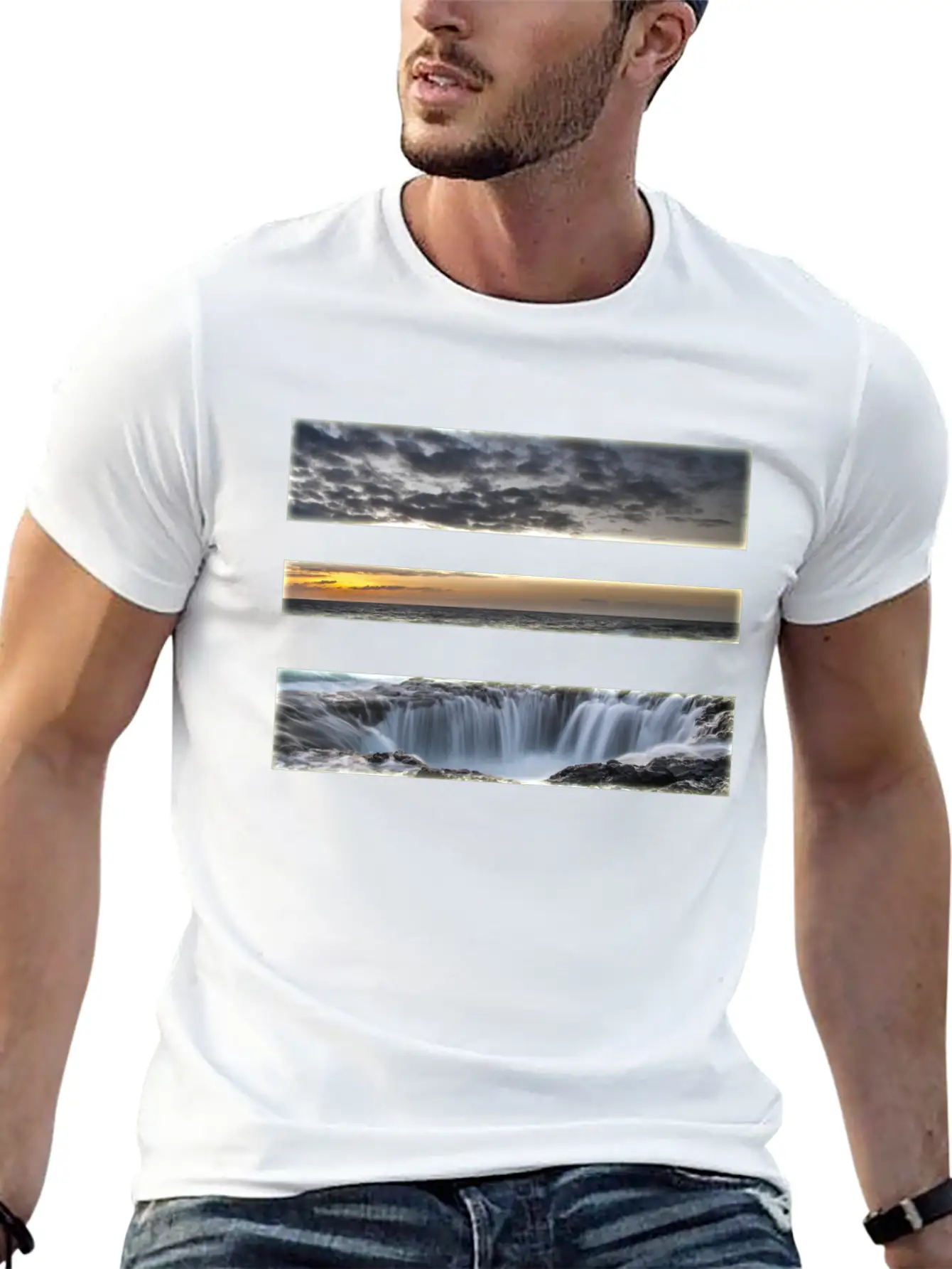 Beach Water Sand Unisex Casual T-Shirt – Clean Design For Daily Comfort