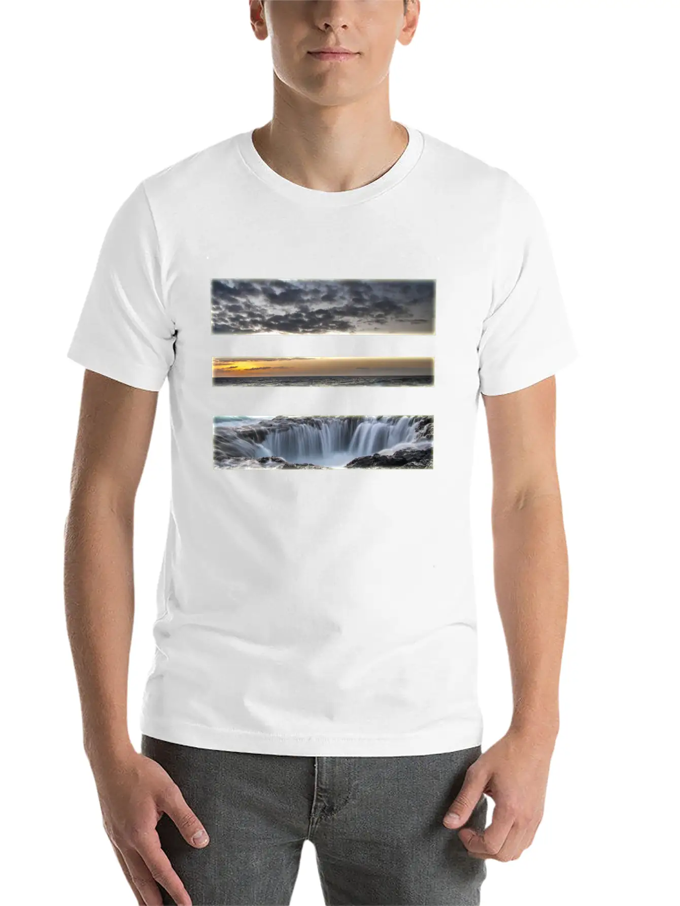 Beach Water Sand Unisex Casual T-Shirt – Clean Design For Daily Comfort