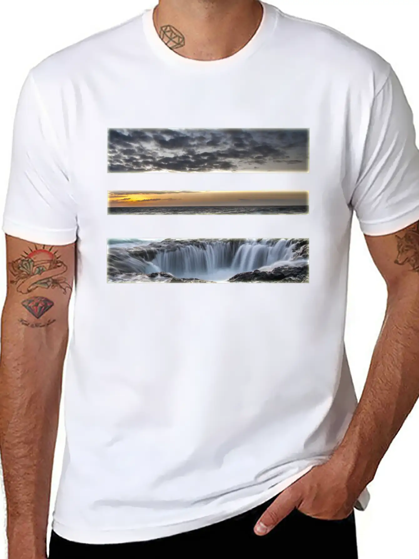 Beach Water Sand Unisex Casual T-Shirt – Clean Design For Daily Comfort