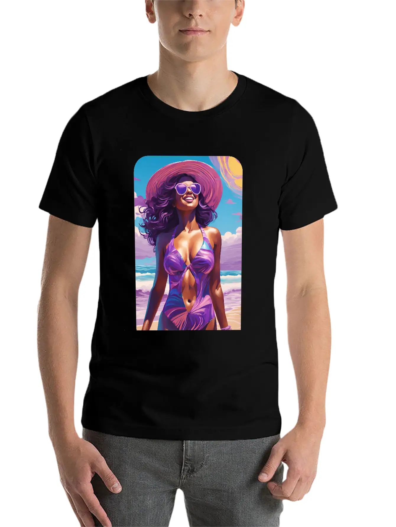 Beachy Breeze Modern Fit Casual T-Shirt – Clean And Versatile Design