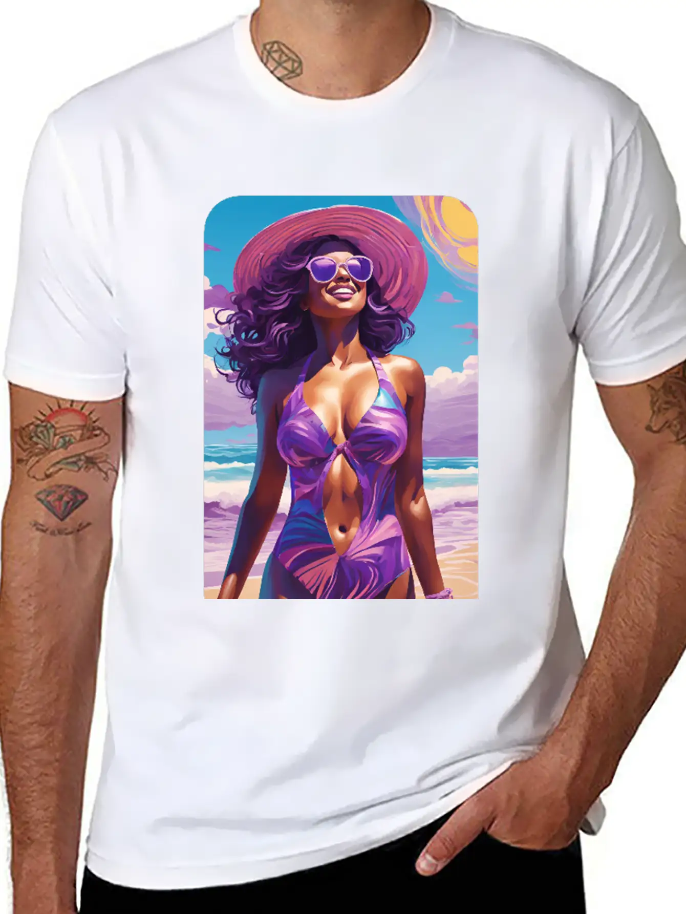 Beachy Breeze Modern Fit Casual T-Shirt – Clean And Versatile Design