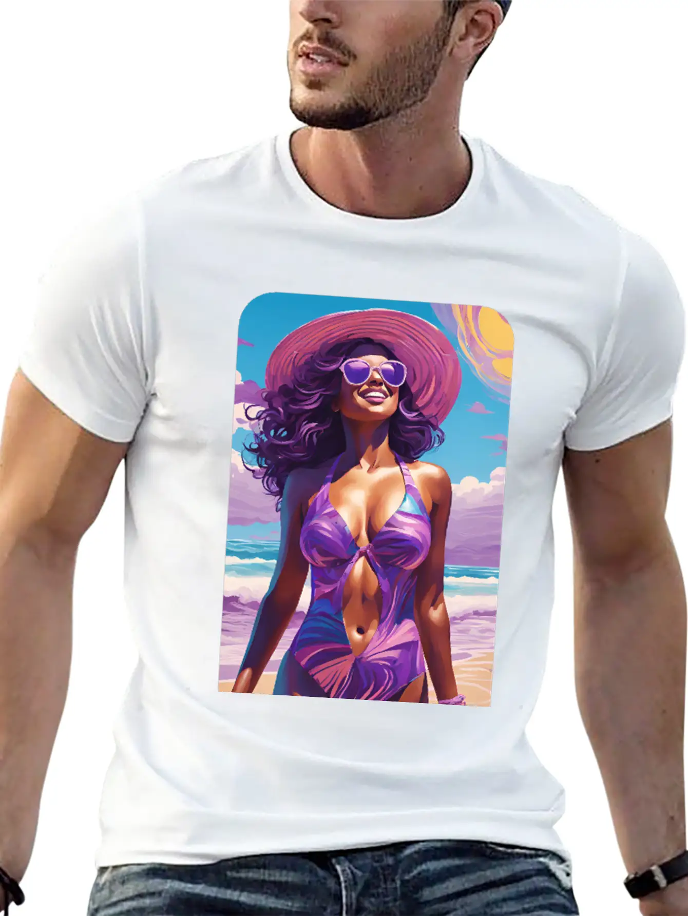 Beachy Breeze Modern Fit Casual T-Shirt – Clean And Versatile Design