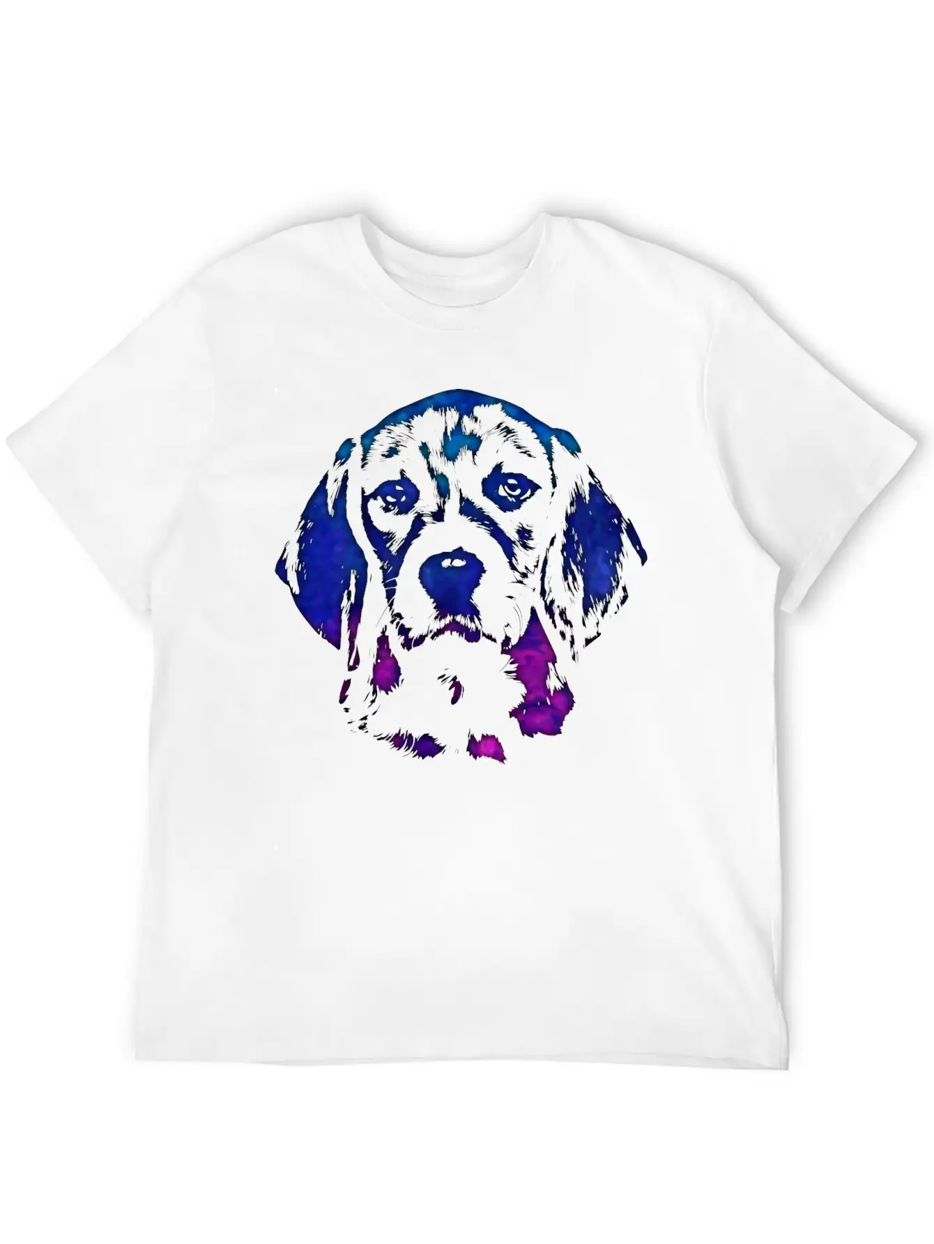 Beagle Dog Digital Art Lightweight Cotton T-Shirt – Daily Comfort Graphic Shirt