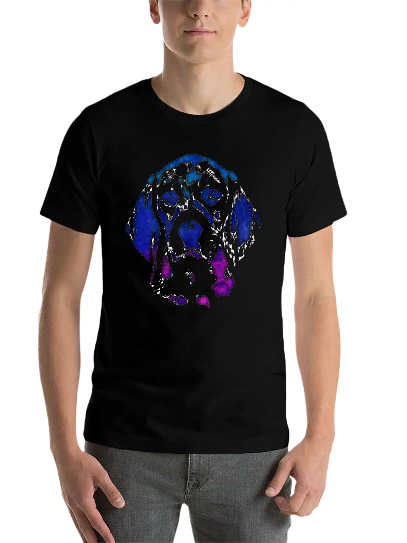 Beagle Dog Digital Art Lightweight Cotton T-Shirt – Daily Comfort Graphic Shirt