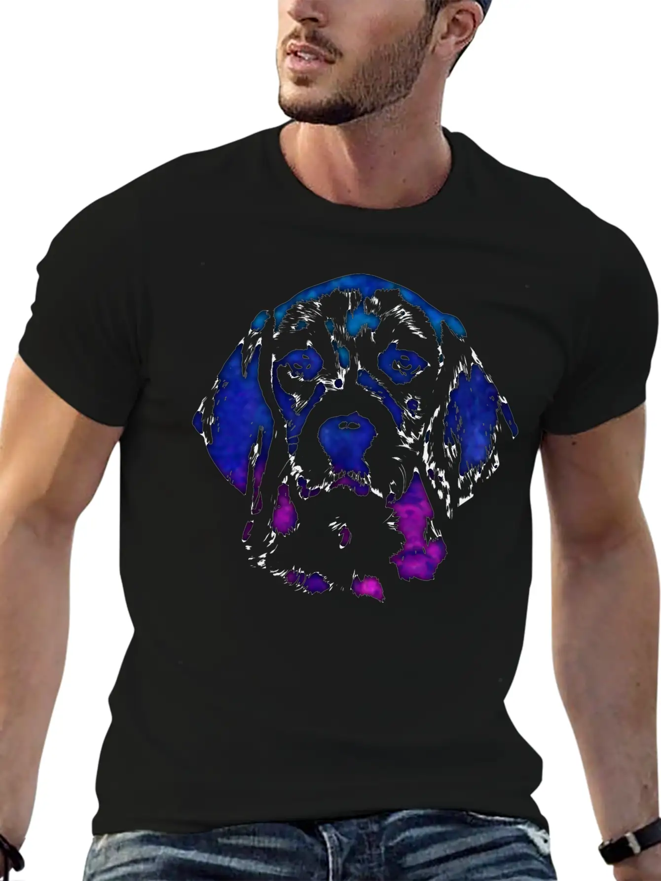 Beagle Dog Digital Art Lightweight Cotton T-Shirt – Daily Comfort Graphic Shirt