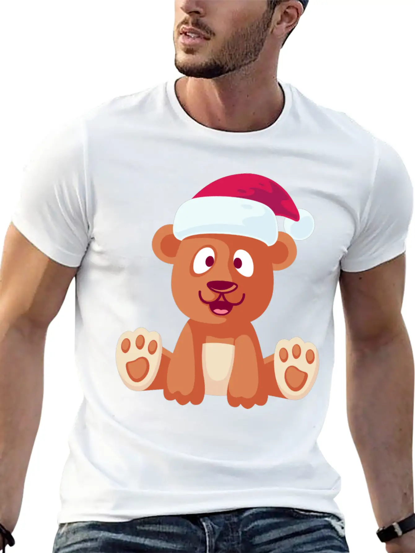 Bear Freexmas17mnr Soft Cotton Short Sleeve Tee – Unisex Wardrobe Staple