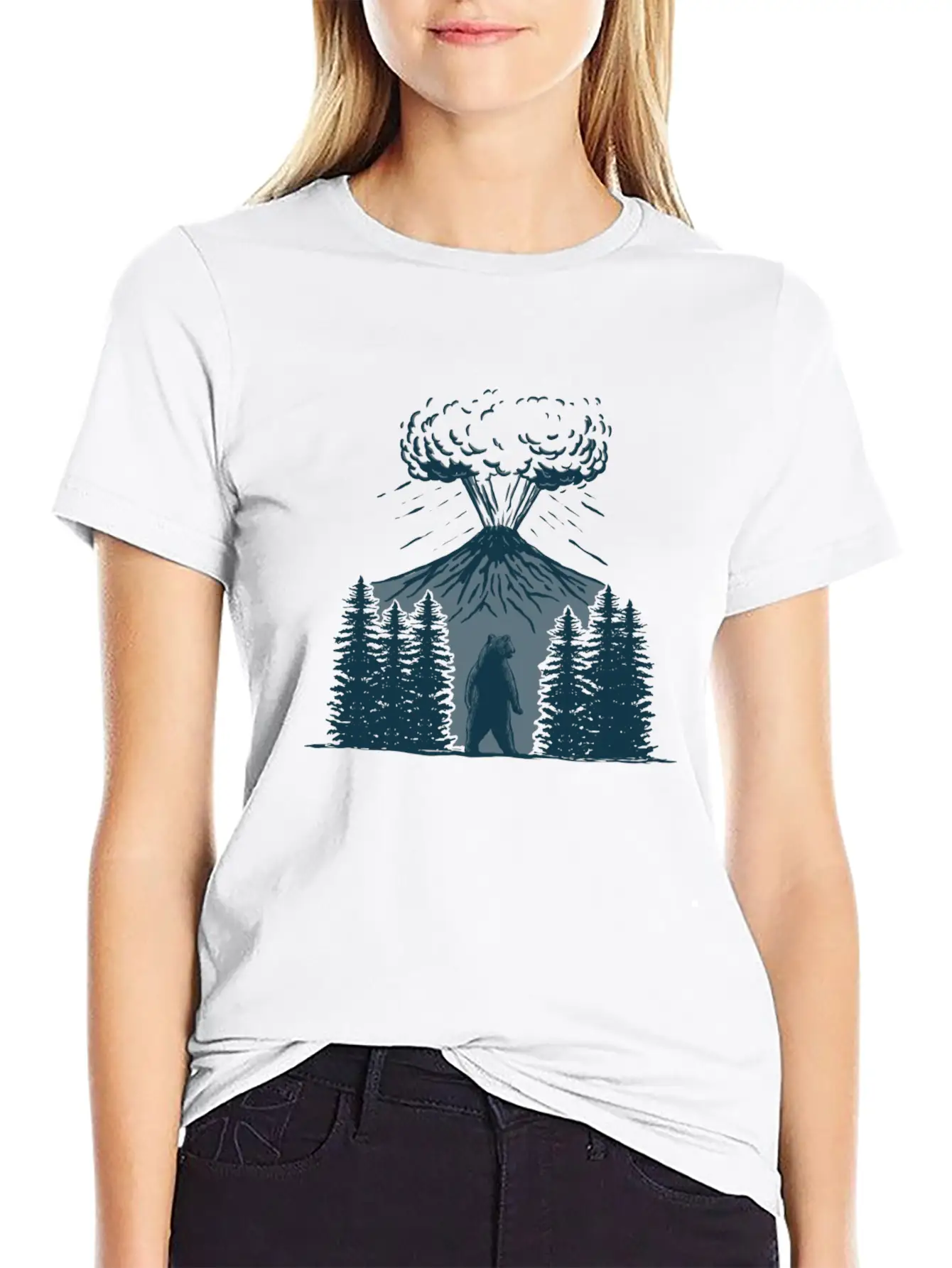 Bear Life Style Classic Fit Graphic Tee For Daily Comfort – Unisex Cotton Shirt