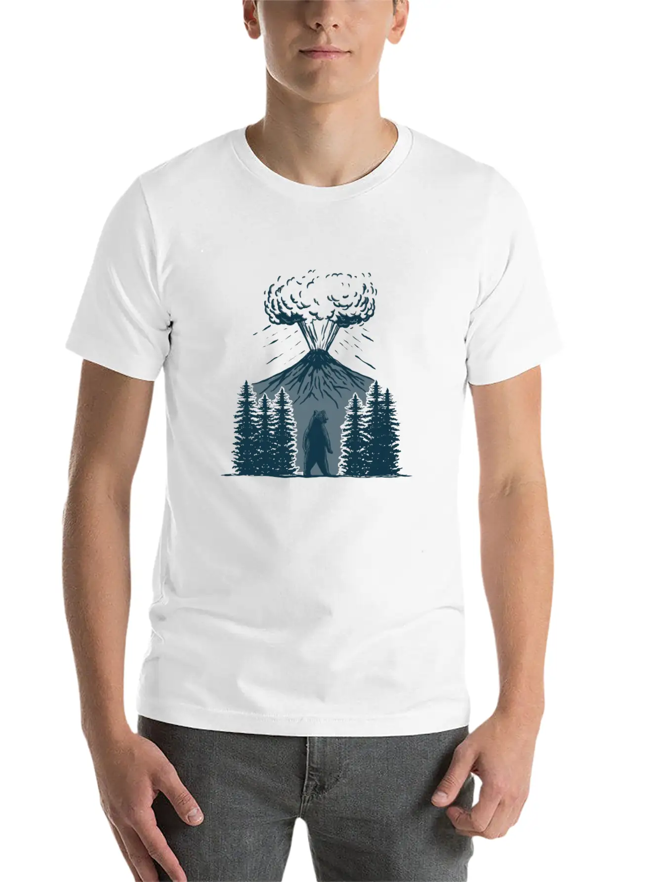 Bear Life Style Classic Fit Graphic Tee For Daily Comfort – Unisex Cotton Shirt
