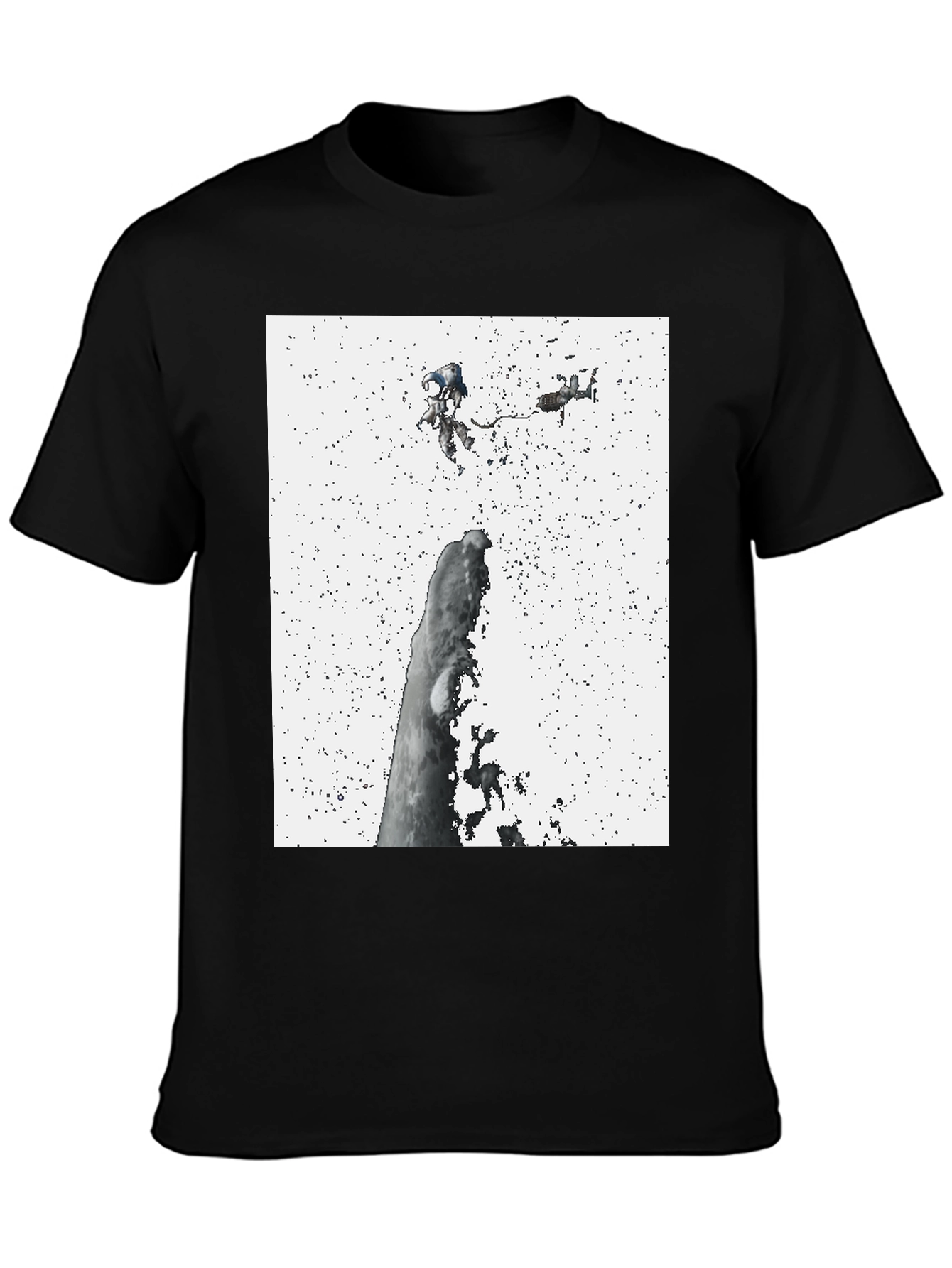 Astronauts in Space Black Tee